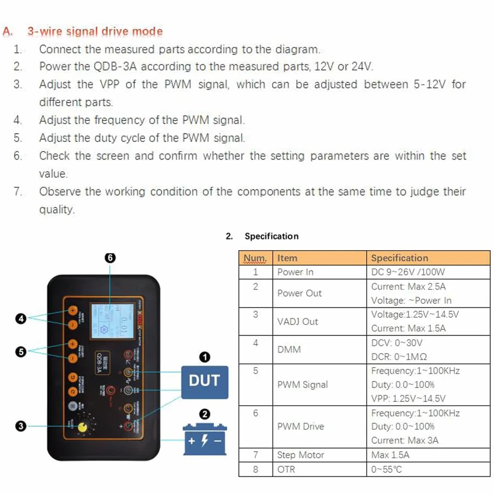 HUIOP QDB-3A Tester per bobine di accensione Drive Automobile Rilevatore di guasti auto