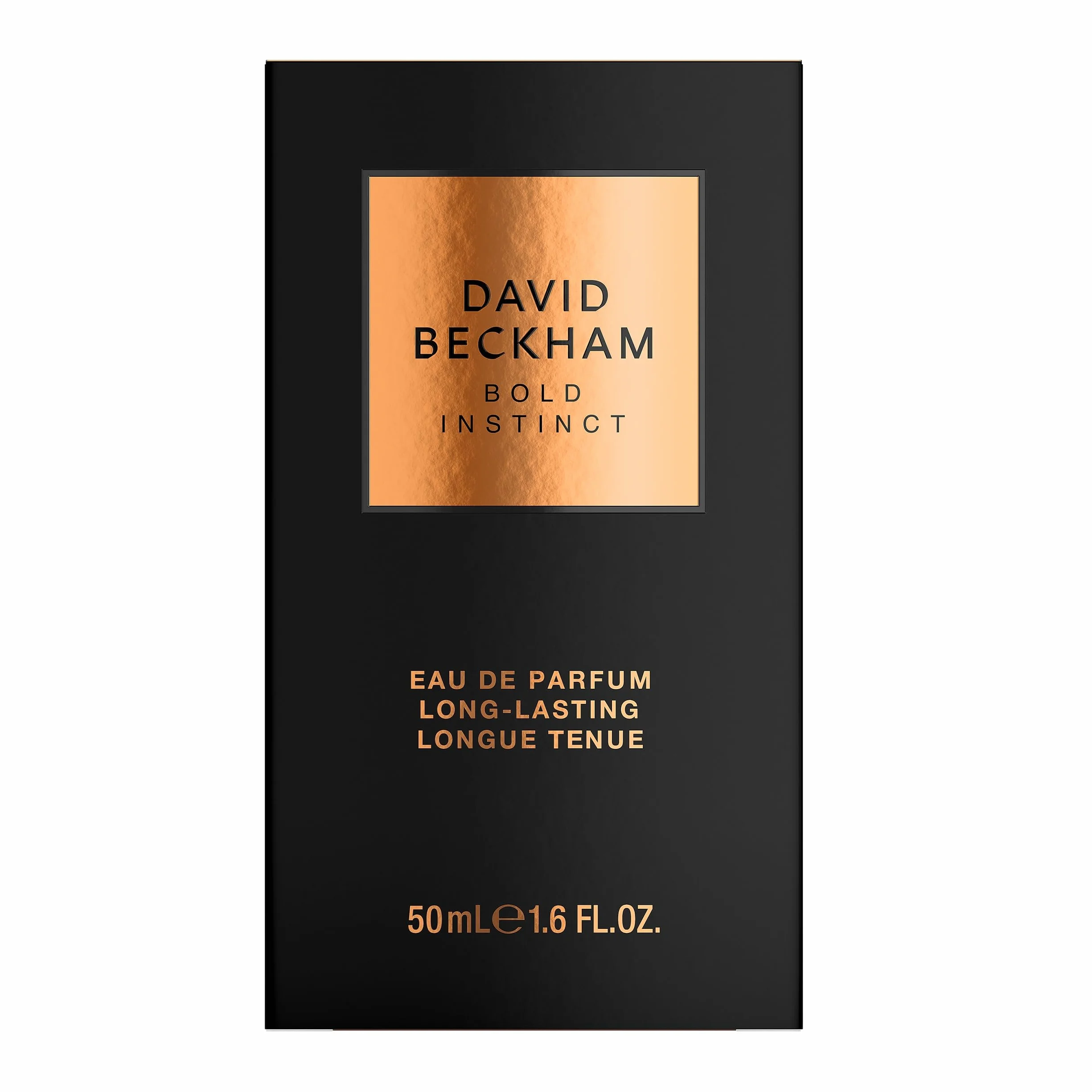 David Beckham Bold Instinct Eau de Parfum Uomo, profumo legnoso aromatico, fragranza sofisticata, straordinario flacone nero opaco 50 ml