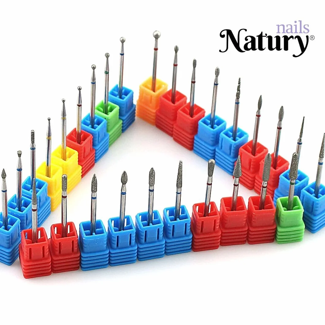 Natury Nails Punta diamantata per tornio 4,7 mm grana fine