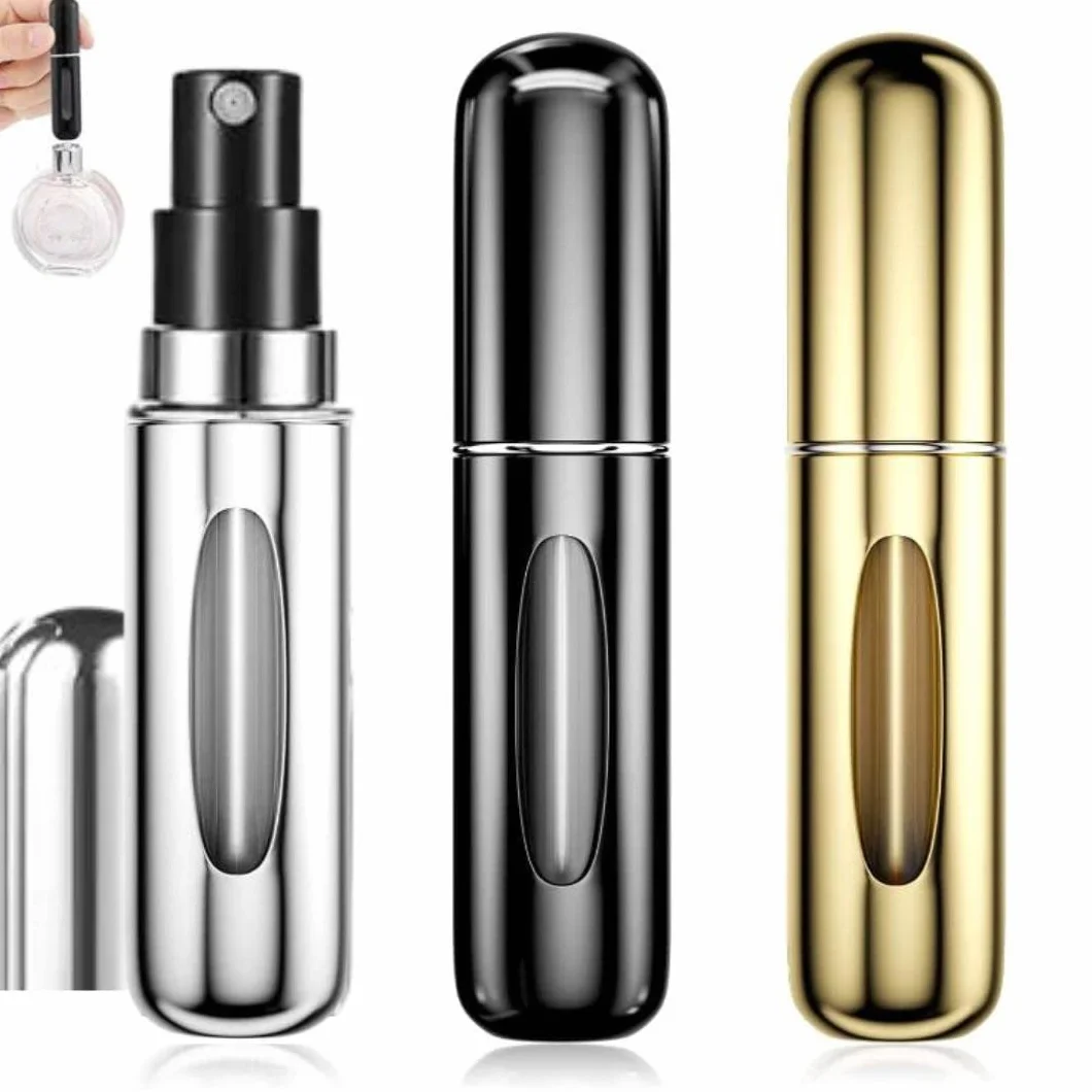 Atomizzatore di Profumo 5ml Ricaricabile Spruzzino Mini Bottiglia Spray Portatile con Finestra 3 Pezzi