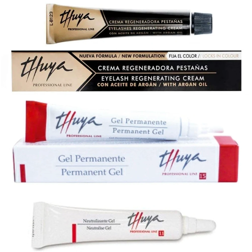 Brow Lamination - Eyebrows Permanent Thuya - Kit Styling Sopracciglia - stiratura o messa in piega a lunga durata con trattamento rigenerante Argan Oil