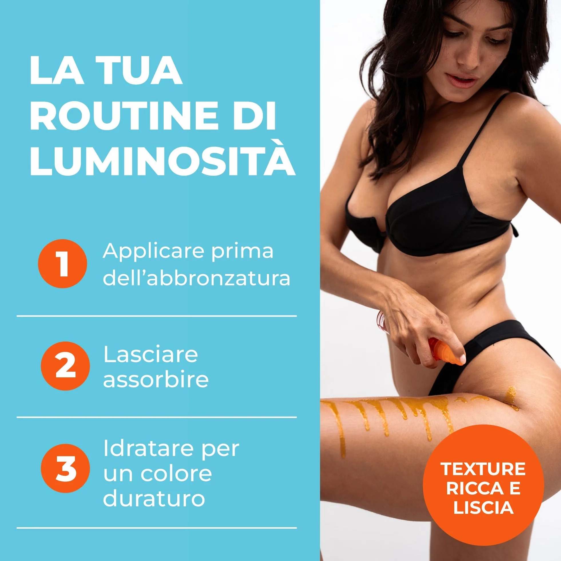 BYROKKO Shine Brown Beta Carotene Abbronzante Gel 200 ml Crema Naturale per Lettino Abbronzante