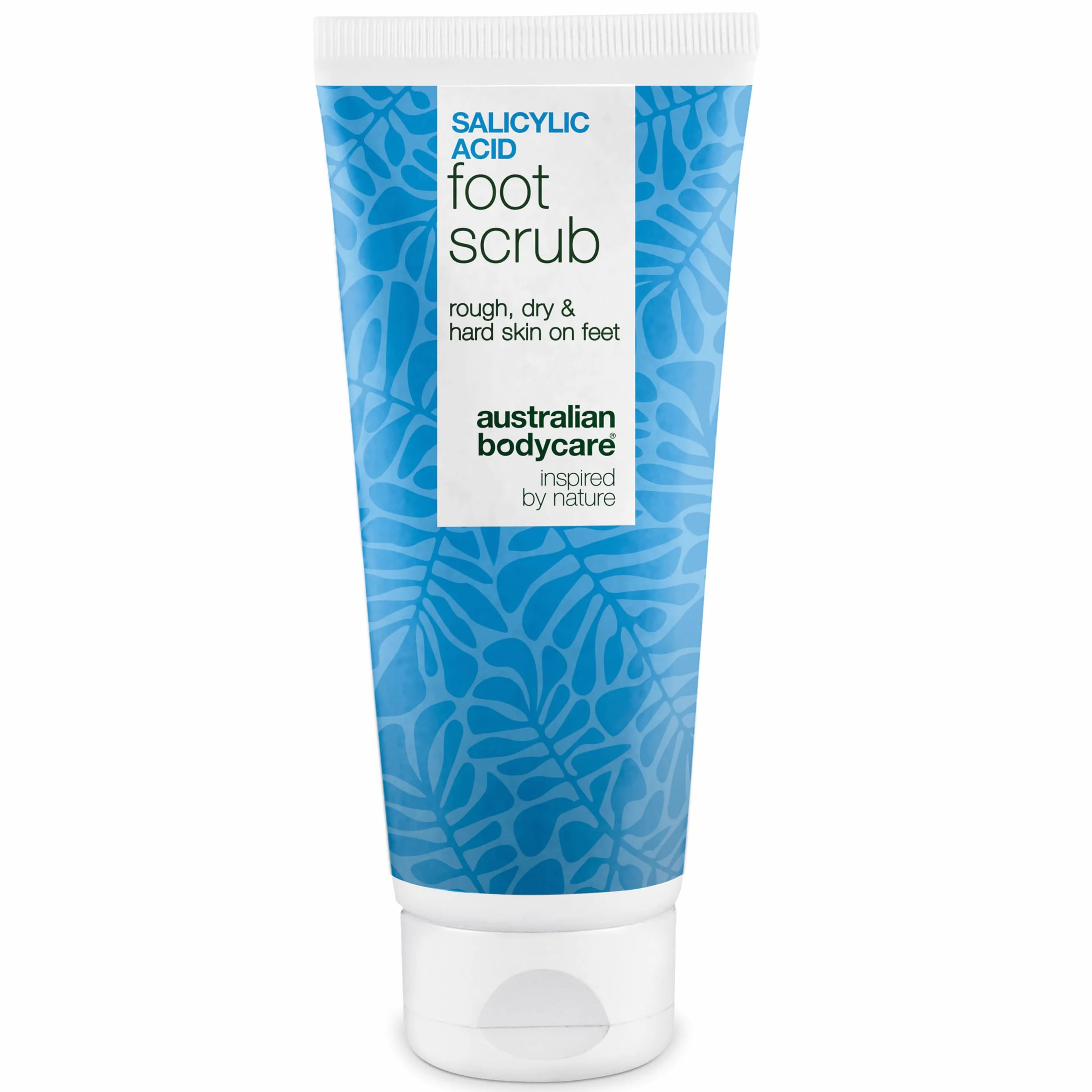 Scrub piedi esfoliante per talloni screpolati, calli, duroni e piedi secchi – peeling AHA/BHA con acido glicolico + acido salicilico e semi di albicocca, rimuove le cellule morte