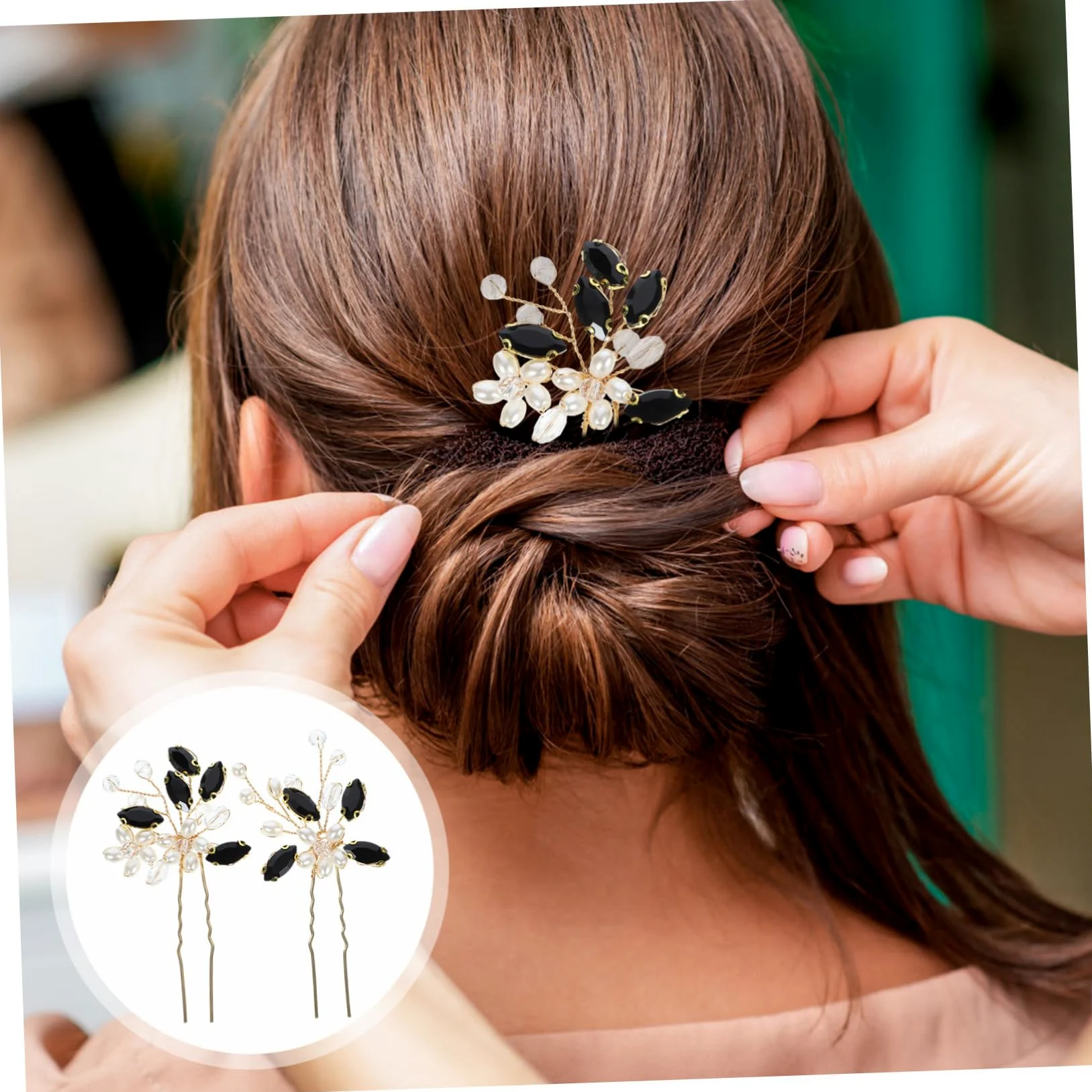 VICASKY 5 Paia Forcine con e Design Classico Forcine Cinesi per Acconciature con Chignon Accessori Eleganti per Sposa e Speciali Decorazioni Retro Raffinate e