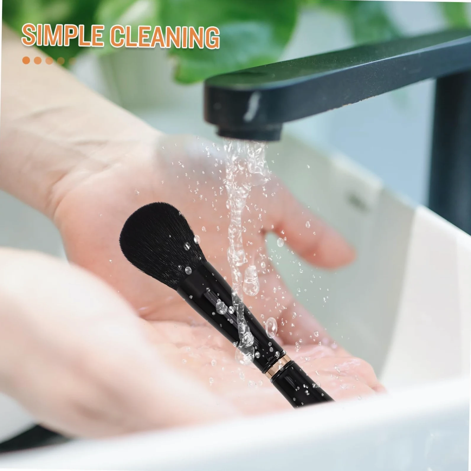 FOMIYES 3 Pz Pennello Da Trucco Pennello Per Fondotinta Applicatore Di Polvere Pennello Per Trucco in Polvere Pennello Per Cipria Per Le Guance Lana Di Nylon Di Seta Ondulata