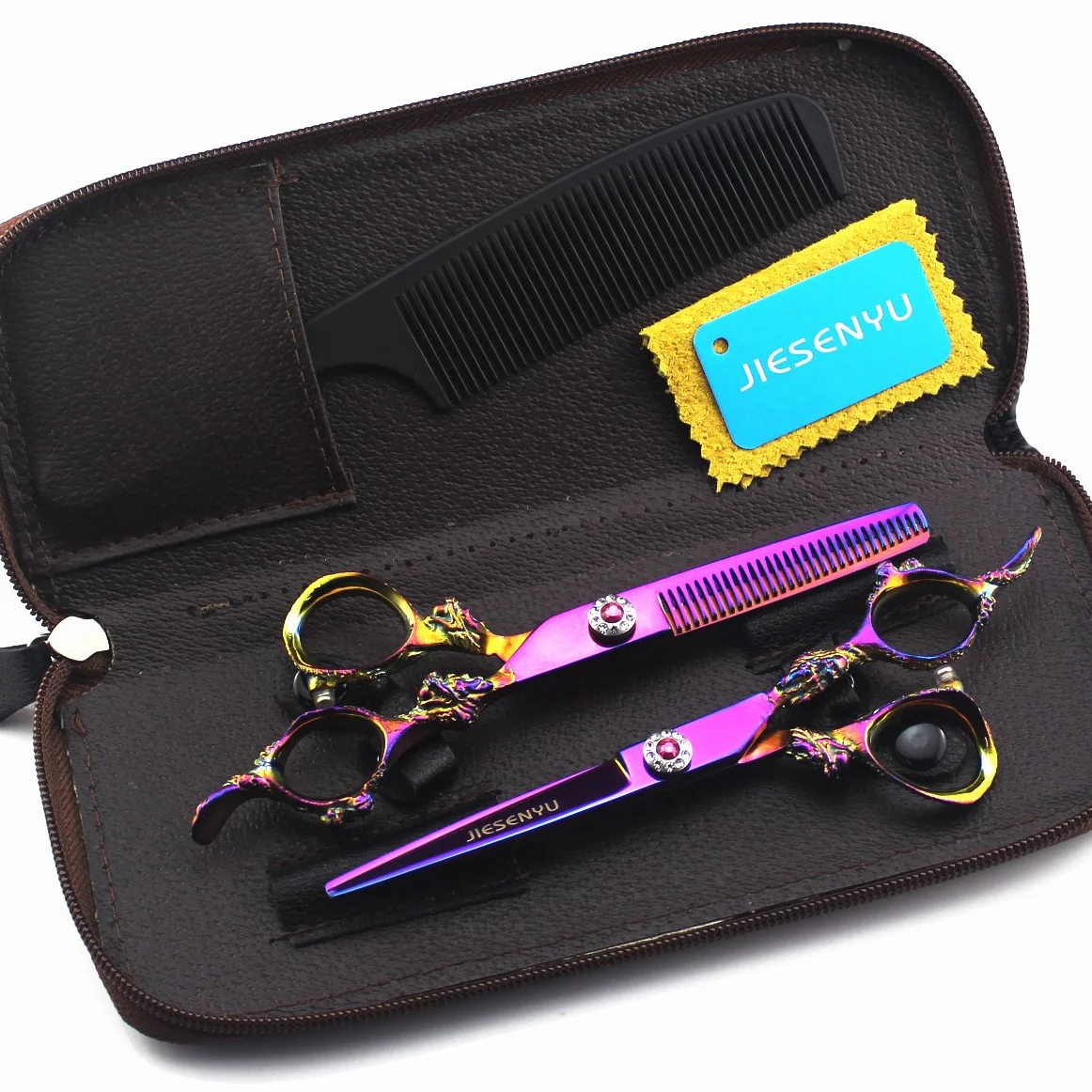 JIESENYU Forbici professionali da parrucchiere Barbiere Taglio Dei Capelli Forbici Rasoio Sharp 6 pollici Giapponese Cesoie In Acciaio Inox