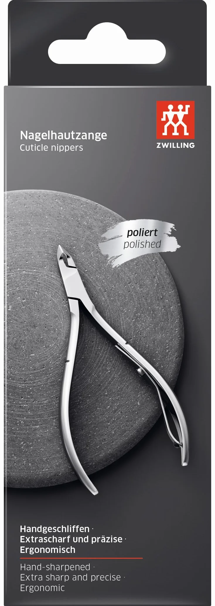 ZWILLING Tronchesino per cuticole (per rimuovere le cuticole sporgenti, bordo tagliente per un taglio preciso), lucido, argento, 100 mm