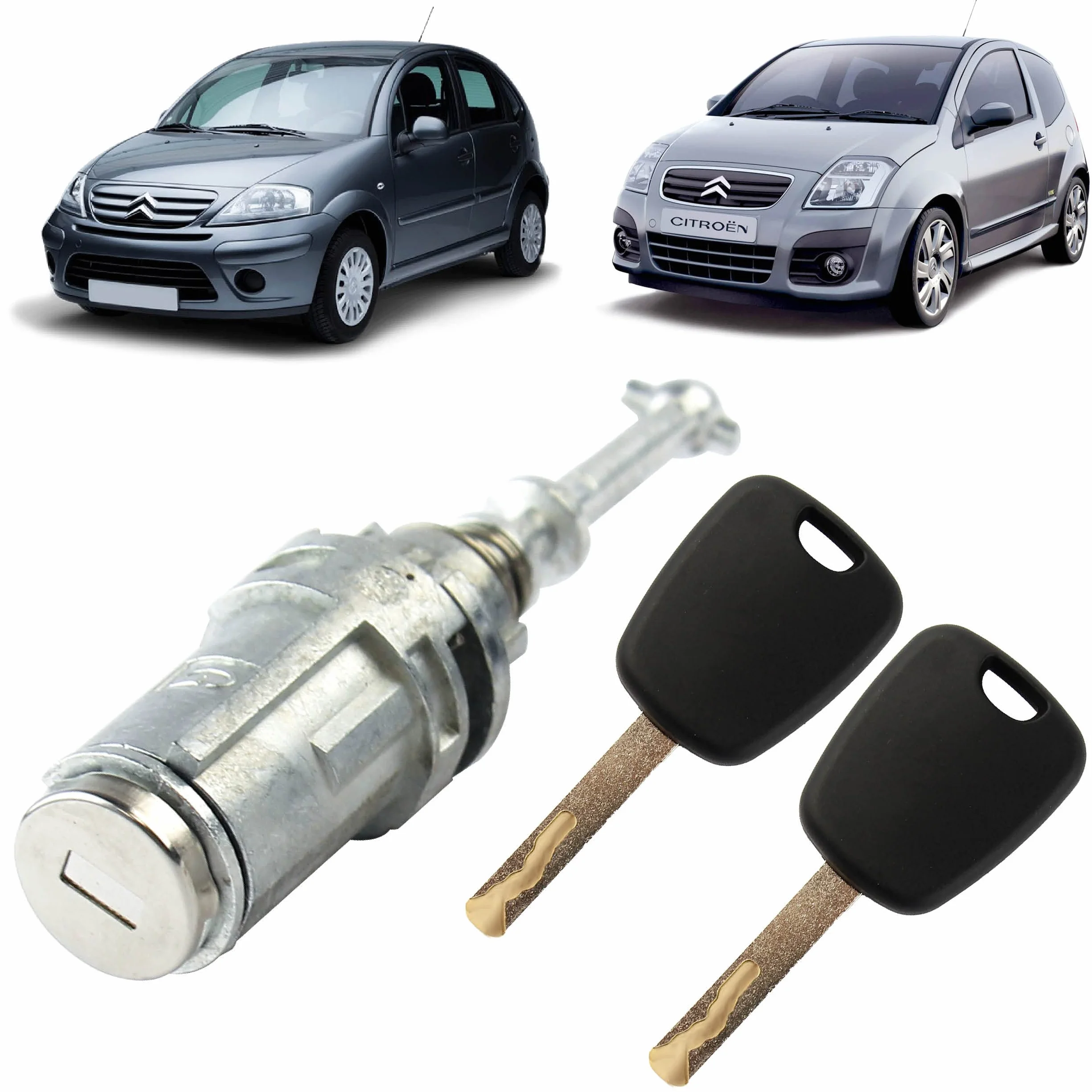Citroen C2 C3 C3 Pluriel 2002-2011 Serratura portiera anteriore sinistro 9170T9