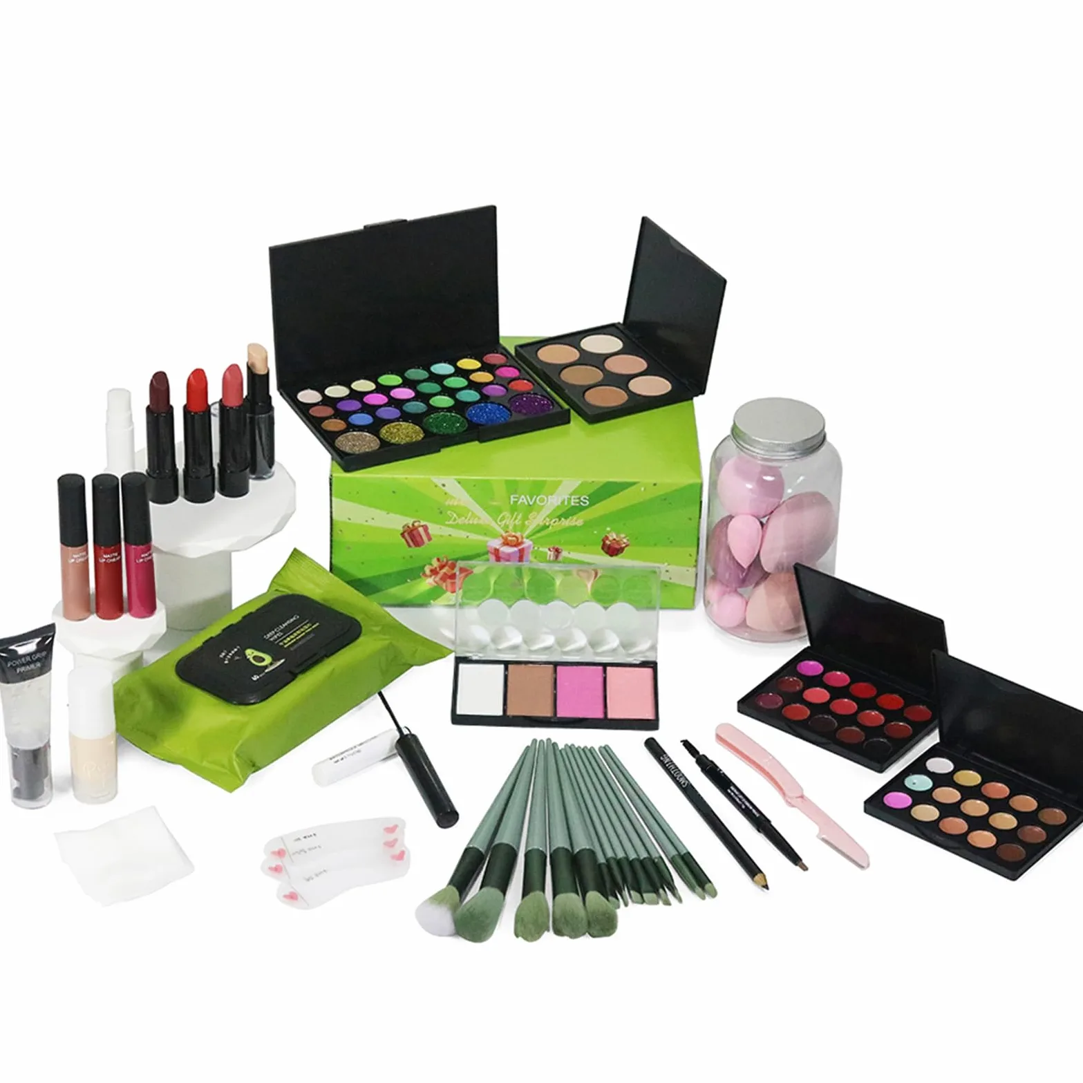 Set Per Trucco Professionale - Kit Completo Per Trucco Da Viaggio Per Estetista Da 24 Pezzi | Pacchetto Iniziale Trucco Multiuso | Kit Trucco Per Adulti Per Ragazze | Set Di Cosmetici Per Uomo E Donna
