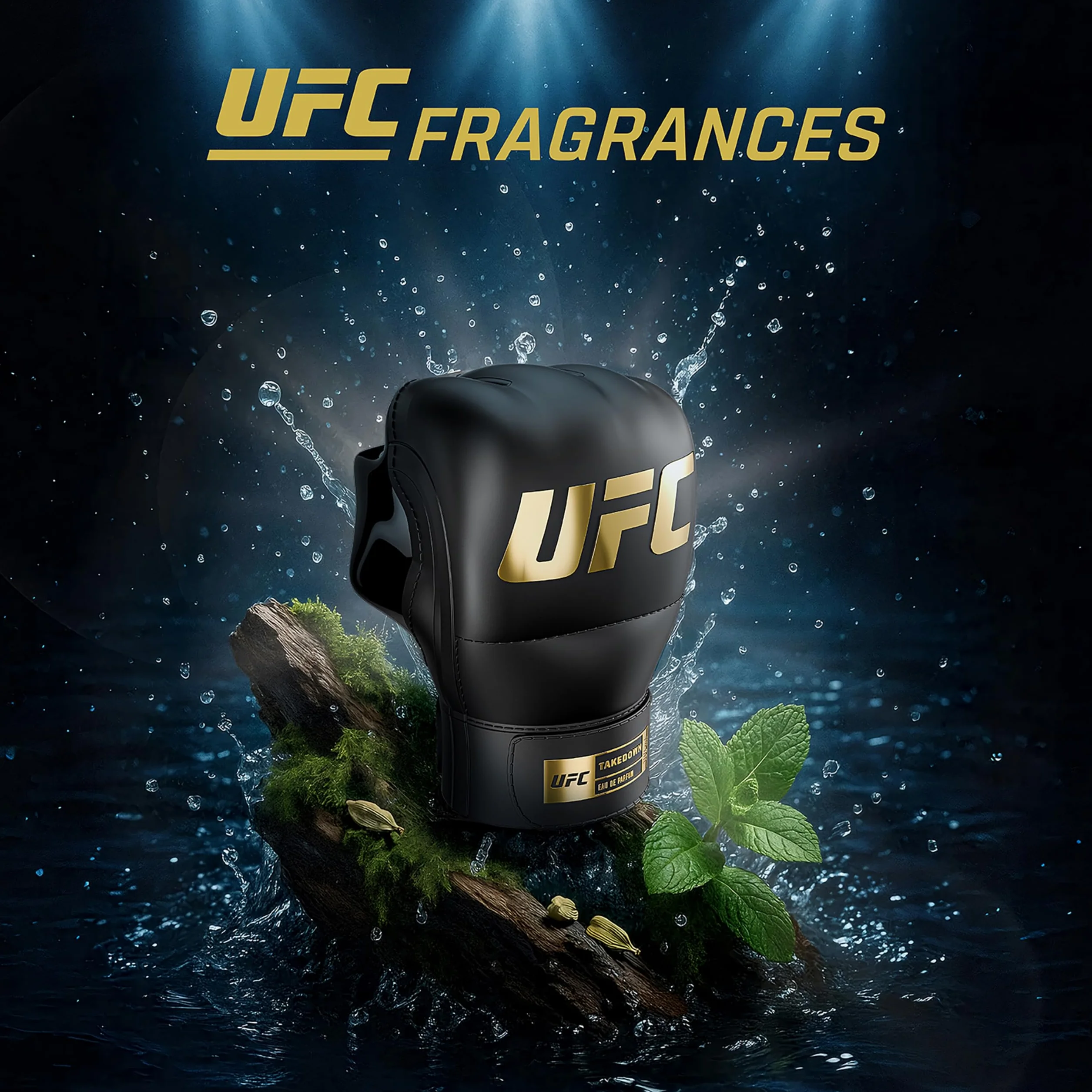 UFC Takedown Confezione Regalo Profumi Uomo 2 Pezzi Eau de Parfum 100ml e Body Spray 200ml Set Fragranza Marina e Legnosa