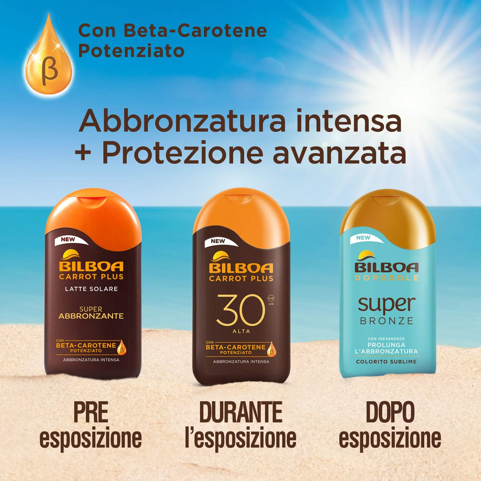 Bilboa Carrot Plus, Olio Solare Spray SPF 10, Olio Abbronzante Corpo, Formula con Betacarotene per una Abbronzatura Intensa e Duratura, Resistente all'Acqua, Dermatologicamente Testato, 200 ml