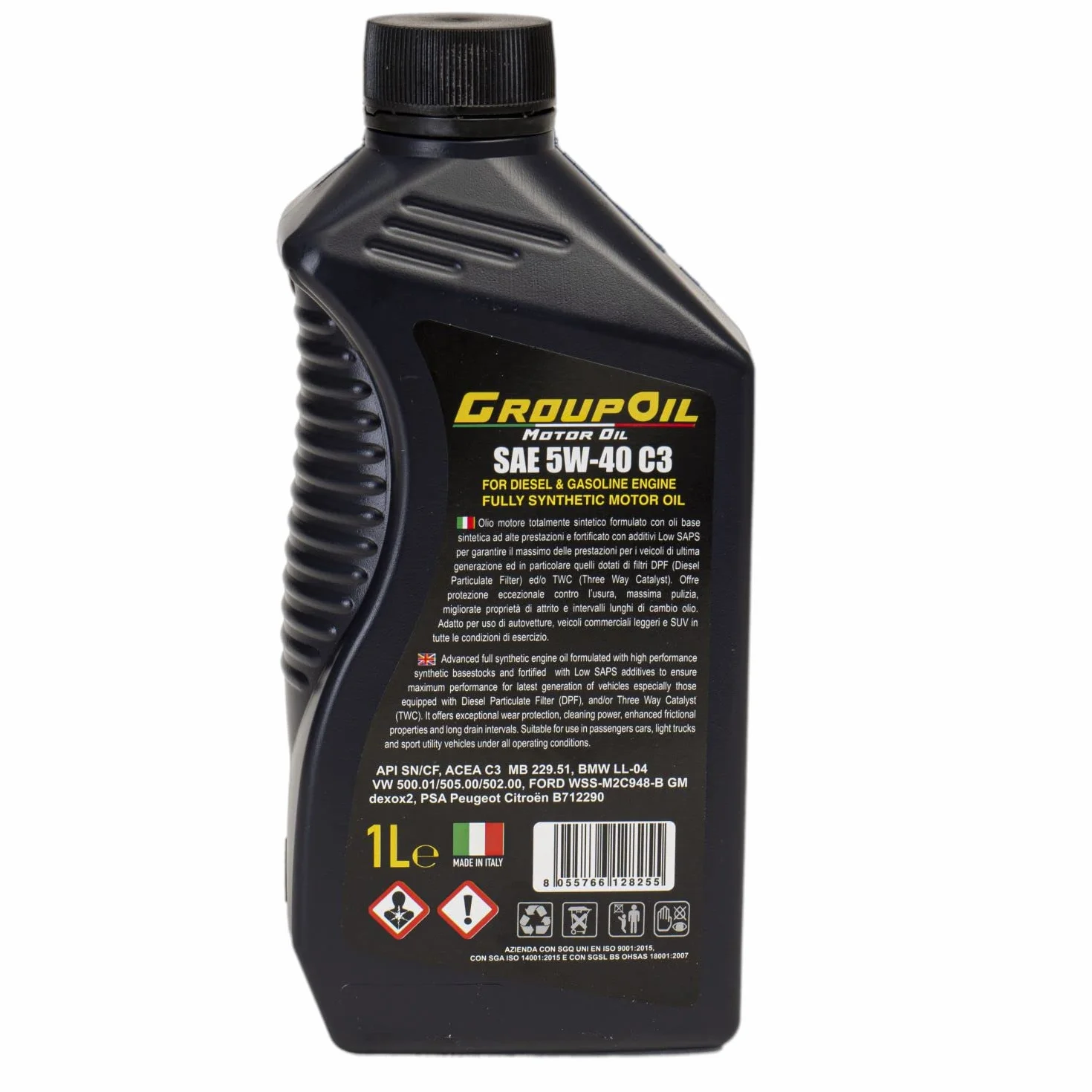Lubrificanti GROUPOIL SAE 5W-40 C3 5x1L Olio motore totalmente sintetico