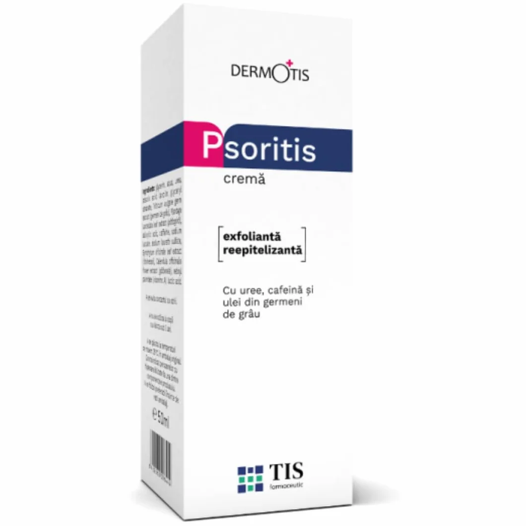 TIS Crema Urea 7%, per Eczemi, Pelle sogeto a Psoriasi, Cheratosi - Guarigione Delle Ferite - Pelle Secca, Screpolata e Ruvida - Mani, Piedi, Unghie, Gomiti, Ginocchia - Caffeina, Vit A
