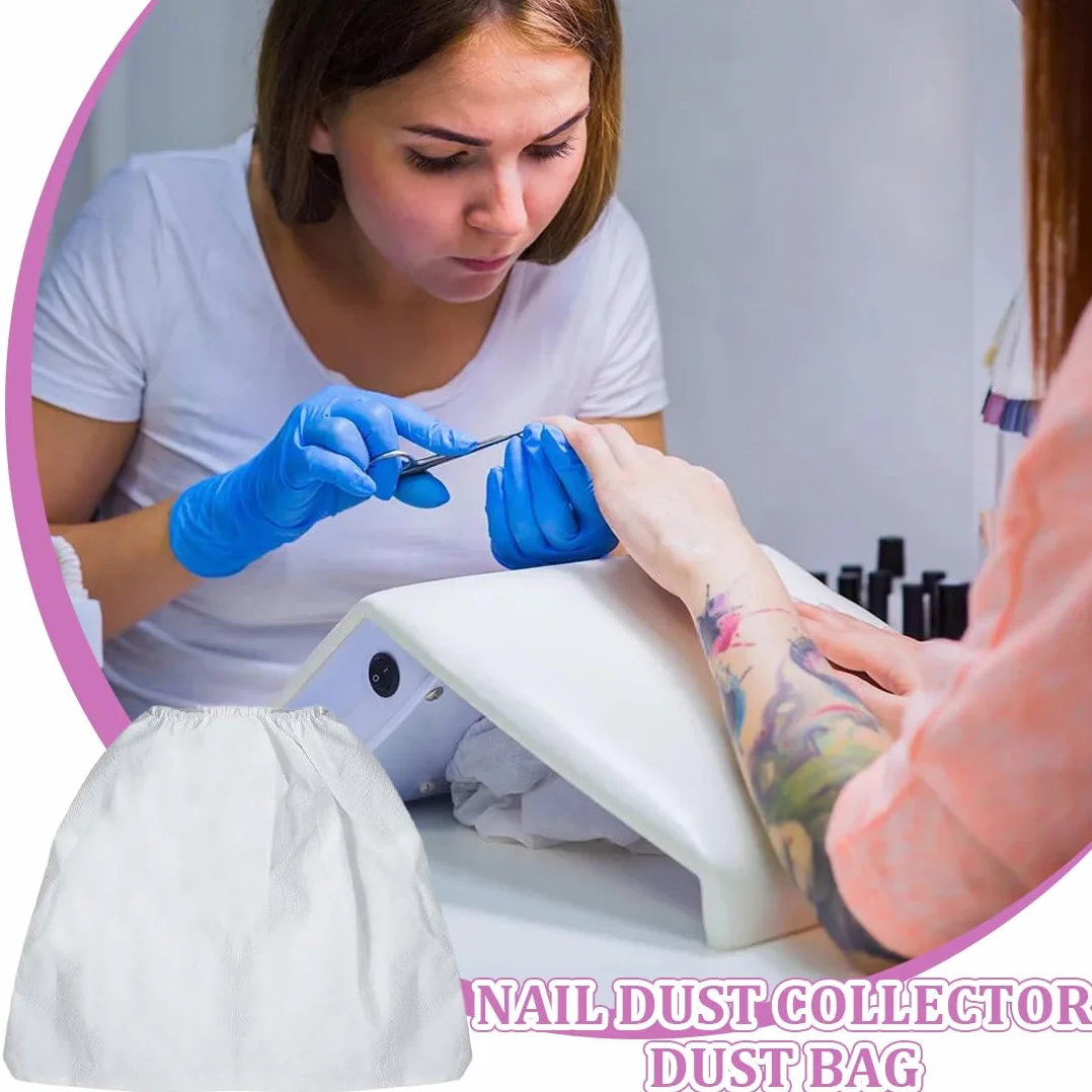 Asciuga unghie Accessori,Aspirapolvere per nail art da 4 pezzi, piccolo sacchetto per la raccolta della polvere, spesso sacchetto in tessuto non tessuto