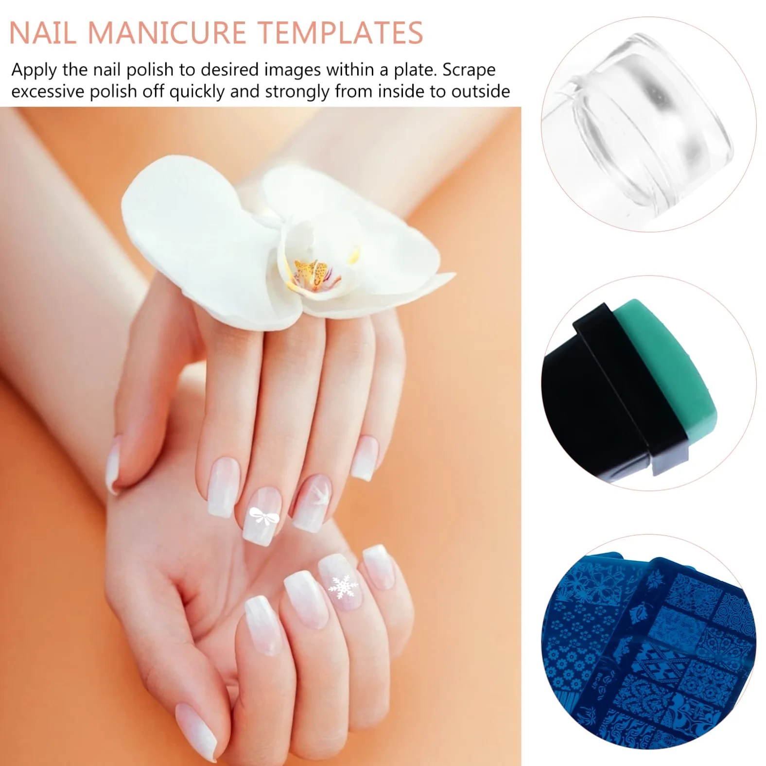 2 Set Piastre Stamping Per Unghie Template Creativi Per Nail Art Te Stupendi Design Manicure E Pedicure Per E Appassionati Nail Art 13 Pezzi*2