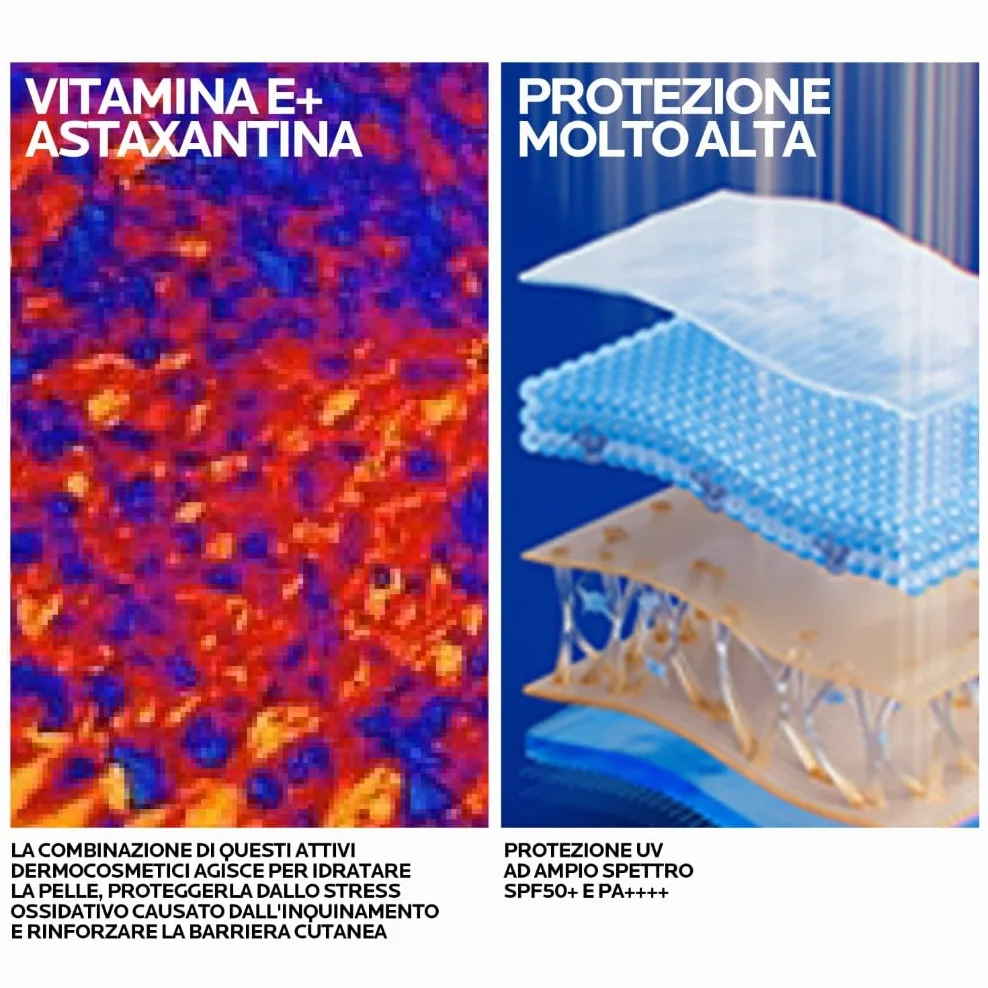 La Roche Posay Anthelios UVAir Stick SPF50+ 10ml, Protezione UV, Anti-Inquinamento, Vitamina E