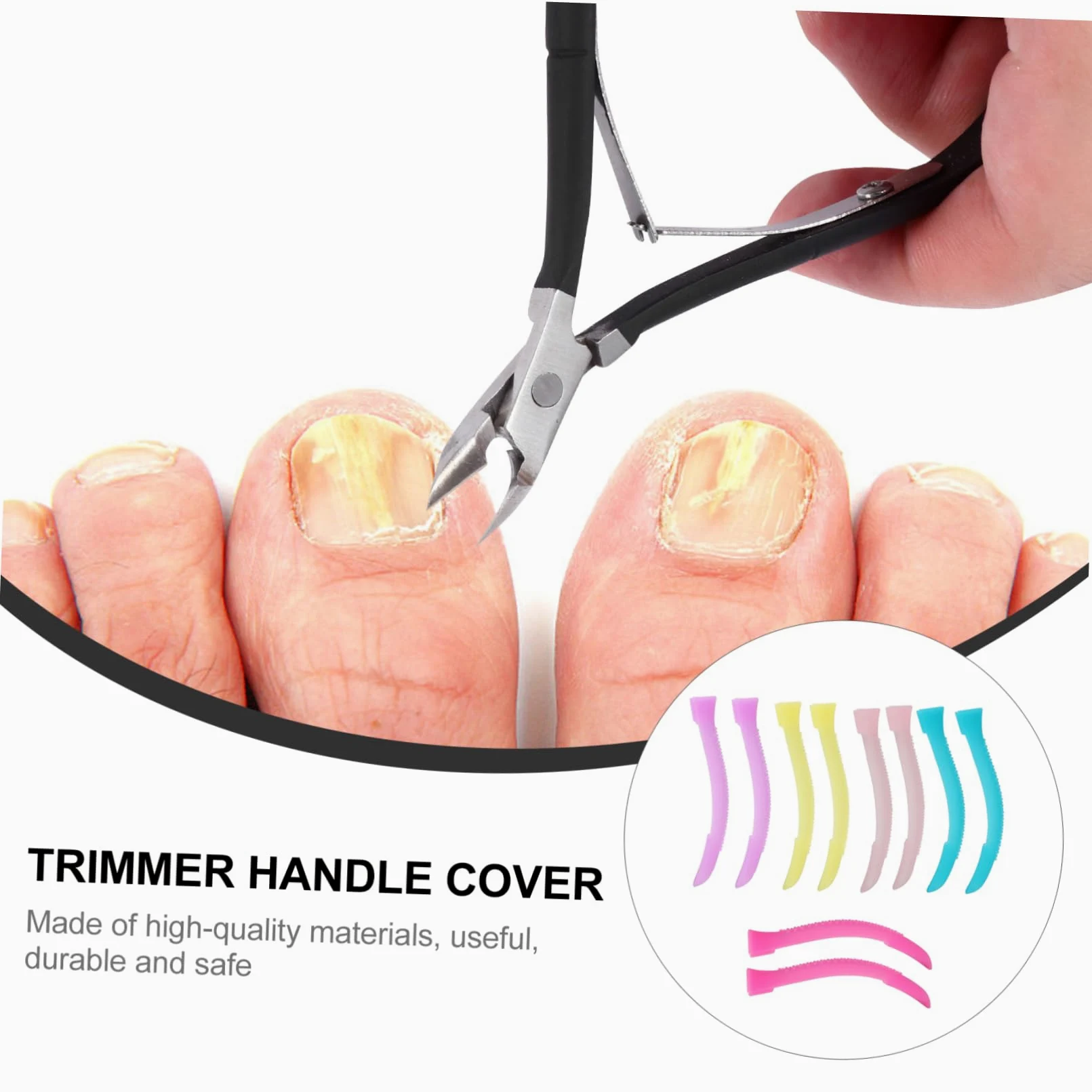 3 Set Copertura Forbicine Cuticole Silicone Antiscivolo Per Manicure E Domestico Facile Installare E Riutilizzabile 5 Paia*3