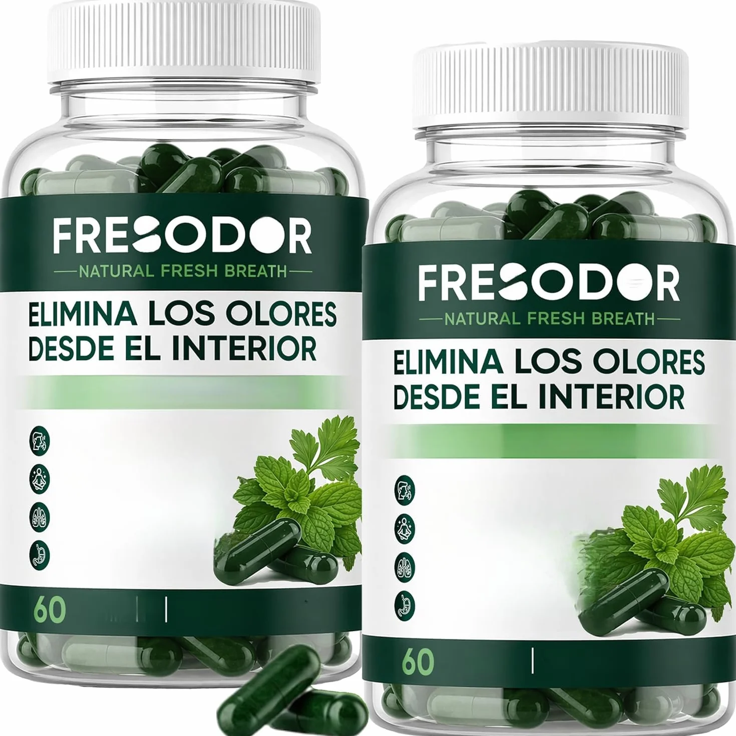 Fresodor para Mal Aliento, respiro naturale fresco, elimina completamente l'imbarazzo degli odori! deodora efficacemente ,2pcs