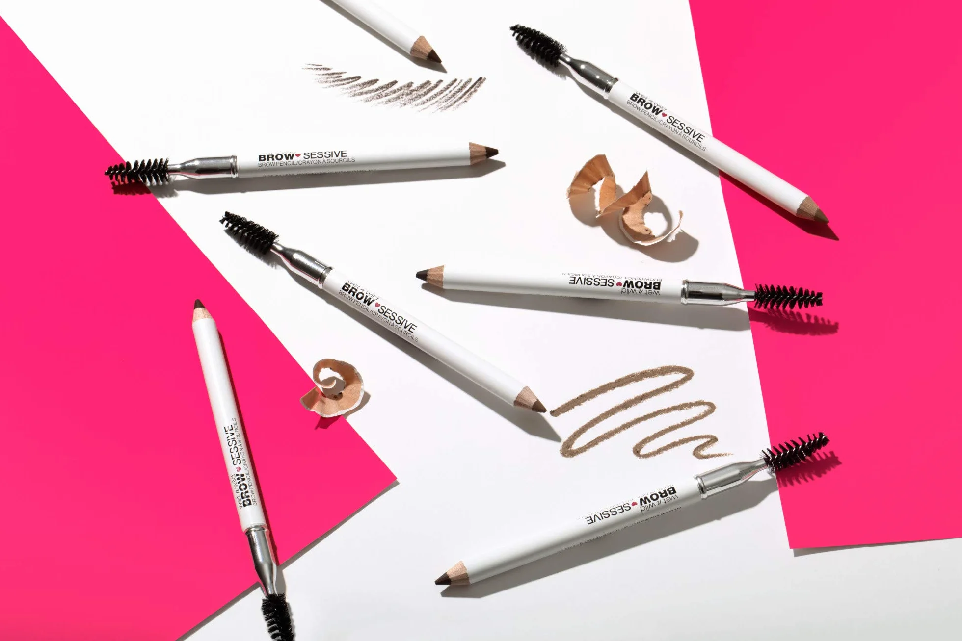 Wet n Wild, Matita Brow-Sessive, Matita a Doppia Punta con Pettinino per Sopracciglia Sottili e Spesse, Formula Naturale, Definizione del Colore Progressiva, Castano Scuro
