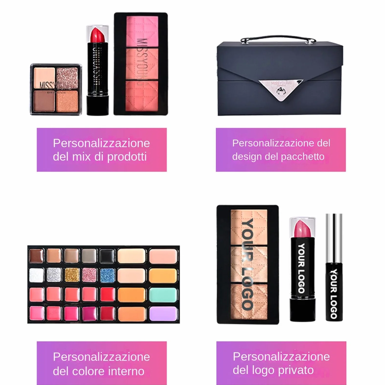 Kit trucco completo, set trucco per donna Kit completo | Kit per il trucco tutto in 1 | Set completo di cosmetici per donne e principianti, kit di trucco per startup