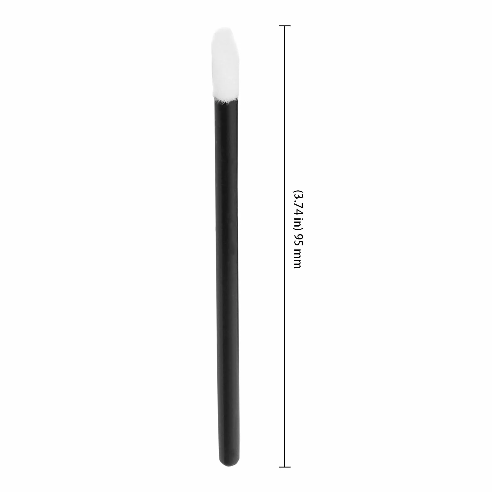 KEILEOHO 800 pennelli per labbra usa e getta, colore nero, in materiale PP, per rossetto e rossetto, applicatore cosmetico