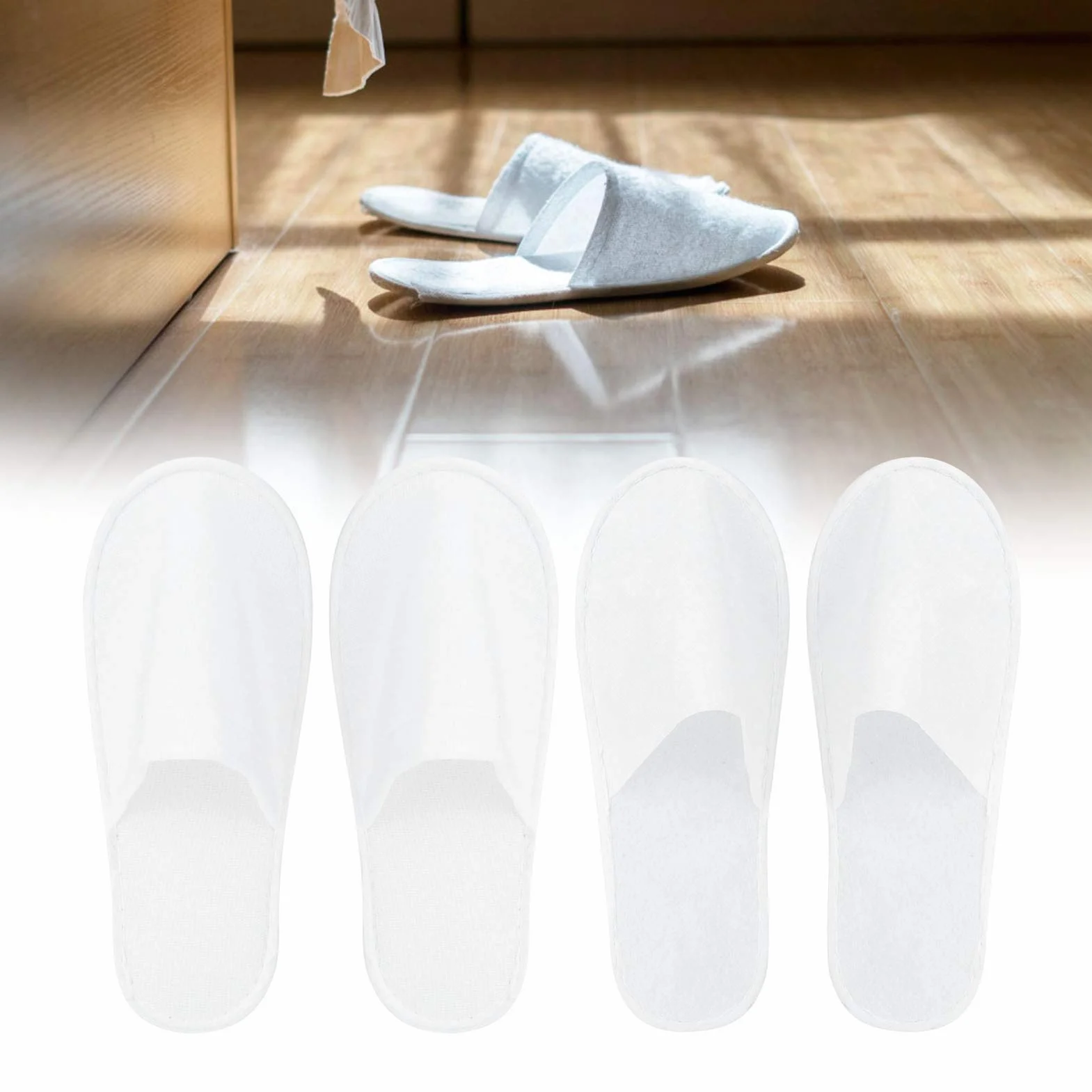 Pilipane Pantofole USA e Getta,50 Paia di Pantofole USA e Getta Antiscivolo Unisex Portatili, Pantofole per Ospiti Domestici per Ospiti di Feste in Hotel Spa a casa(M)
