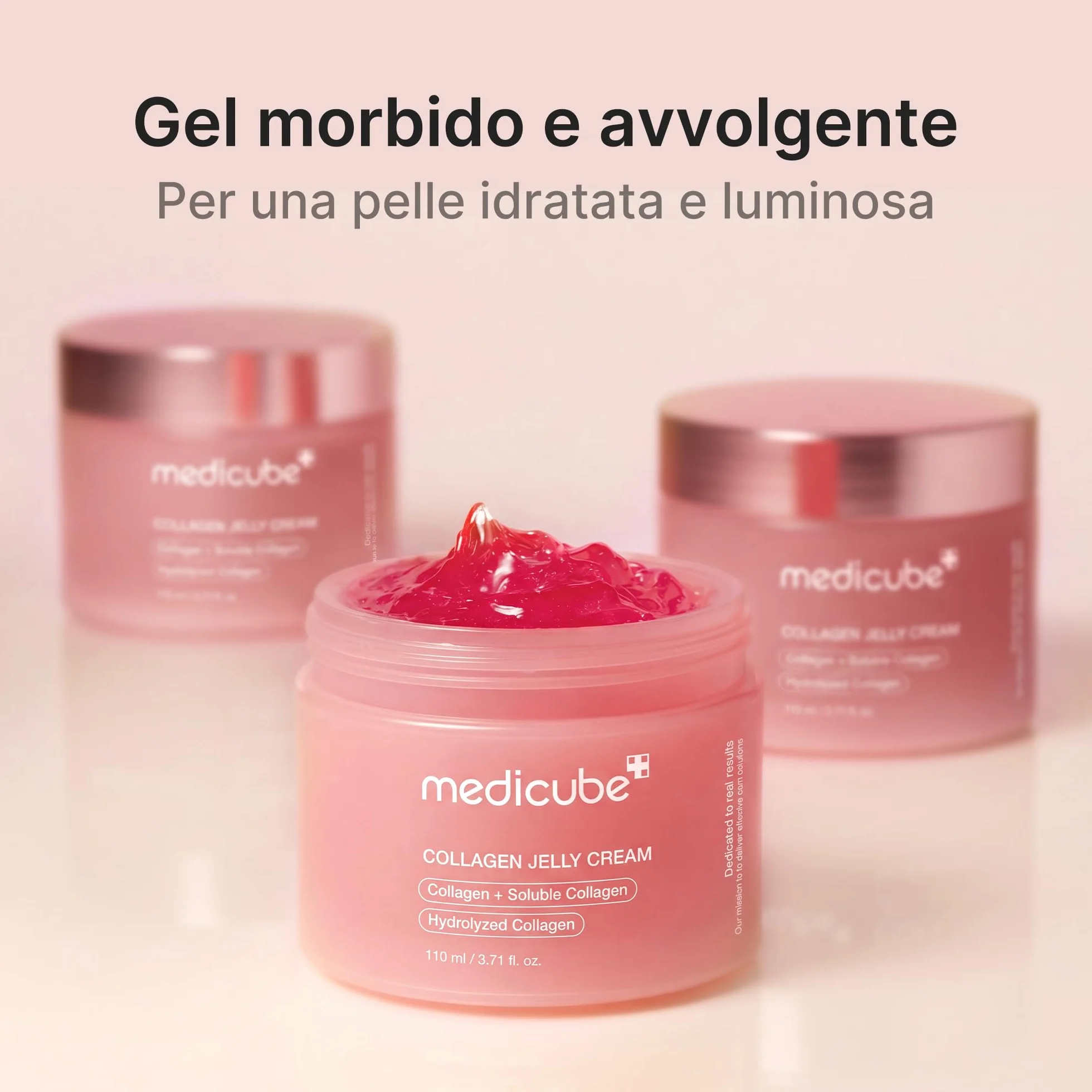 medicube Collagen Jelly Cream Crema Viso con Collagene Idrolizzato Niacinamide Acido Ialuronico 50ml