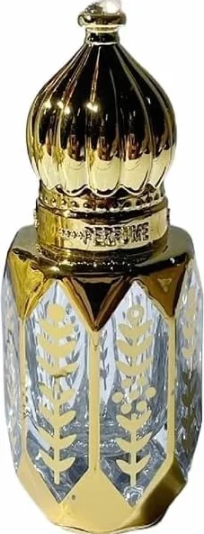 Mini Bottiglie di Profumo da Viaggio, Atomizzatore di Profumo 6ml Bottiglie di Cristallo Arabo Oro Attar Oud Bottiglie di Profumo in Vetro con Bottiglia Roll-on in Vetro da Viaggio Ricaricabile (Color