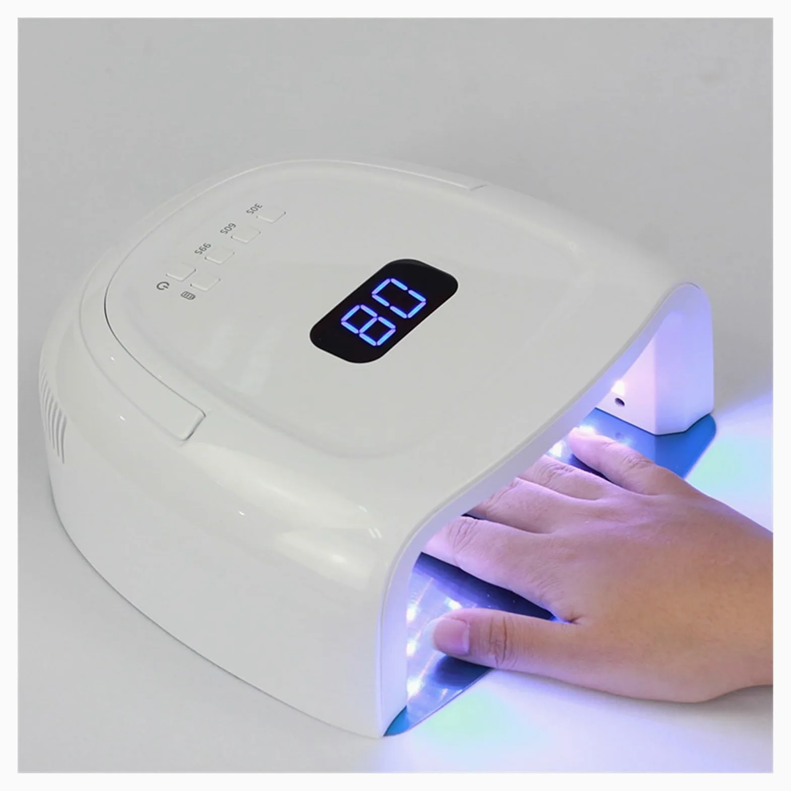 Lampada LED Unghie, Lampada for unghie a LED UV 60W Lampada for unghie ricaricabile Lampada for unghie ricaricabile Smalto for gel senza fili Lampada for cure UV senza fili Lampada for manicure a LED