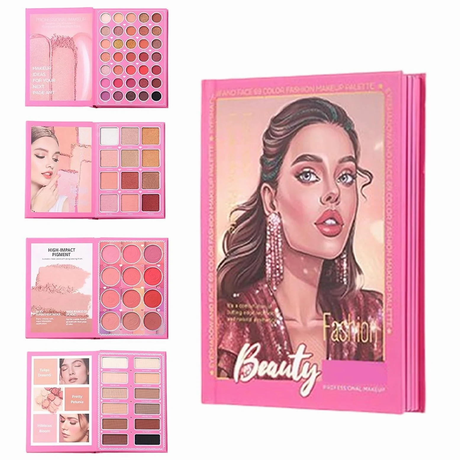 Palette di Trucco Cosmetici Bellezza Compatti e a Lunga Tenuta | Palette Ombretti Opachi e Lucenti Per Donne Ragazze Ideale Per Viaggi Vacanze Appuntamenti E Feste