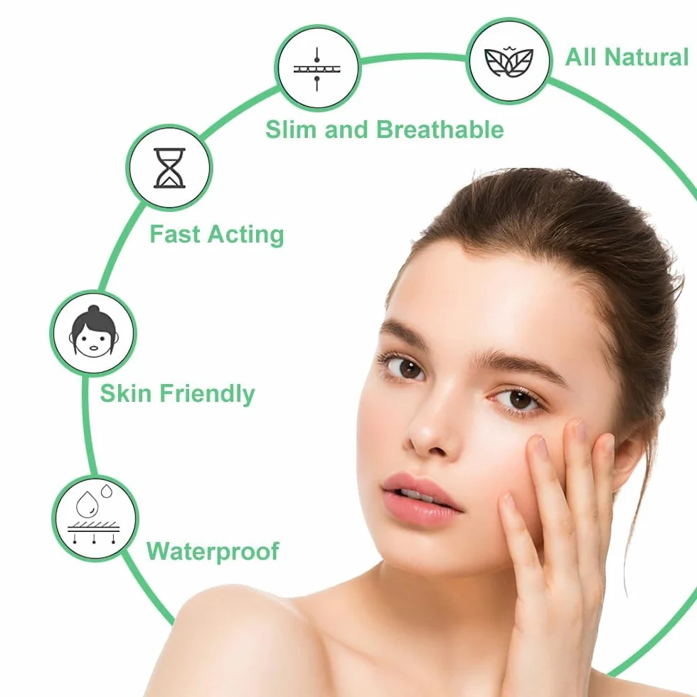 300 Pezzi Patch Brufoli Cerotti Pimple Patch Acne Invisibili Idrocolloide Cerotti Per Brufoli 2-In-1 Giorno e Notte Impermeabili e Traspiranti Pimple Patches
