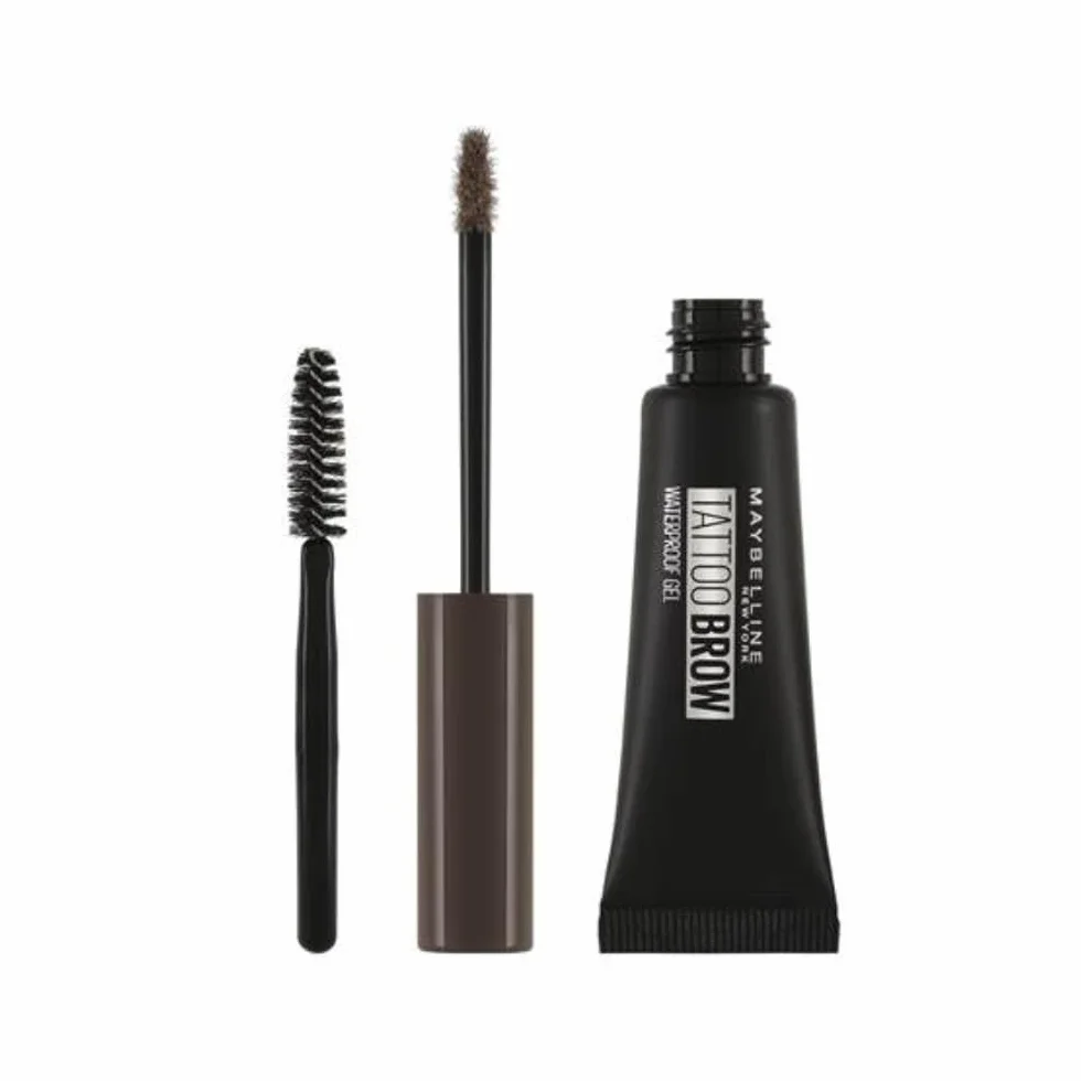 Maybelline New York Gel Sopracciglia Tattoo Brow, Waterproof, a Lunga Tenuta, Medium Brown (04), 5 g
