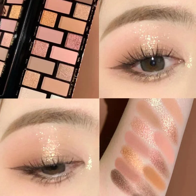 Palette di ombretti long lasting opachi e glitter miscelabili truccolo multi-uso per occhi viso Kit regalo cosmetici portatile principianti professionisti
