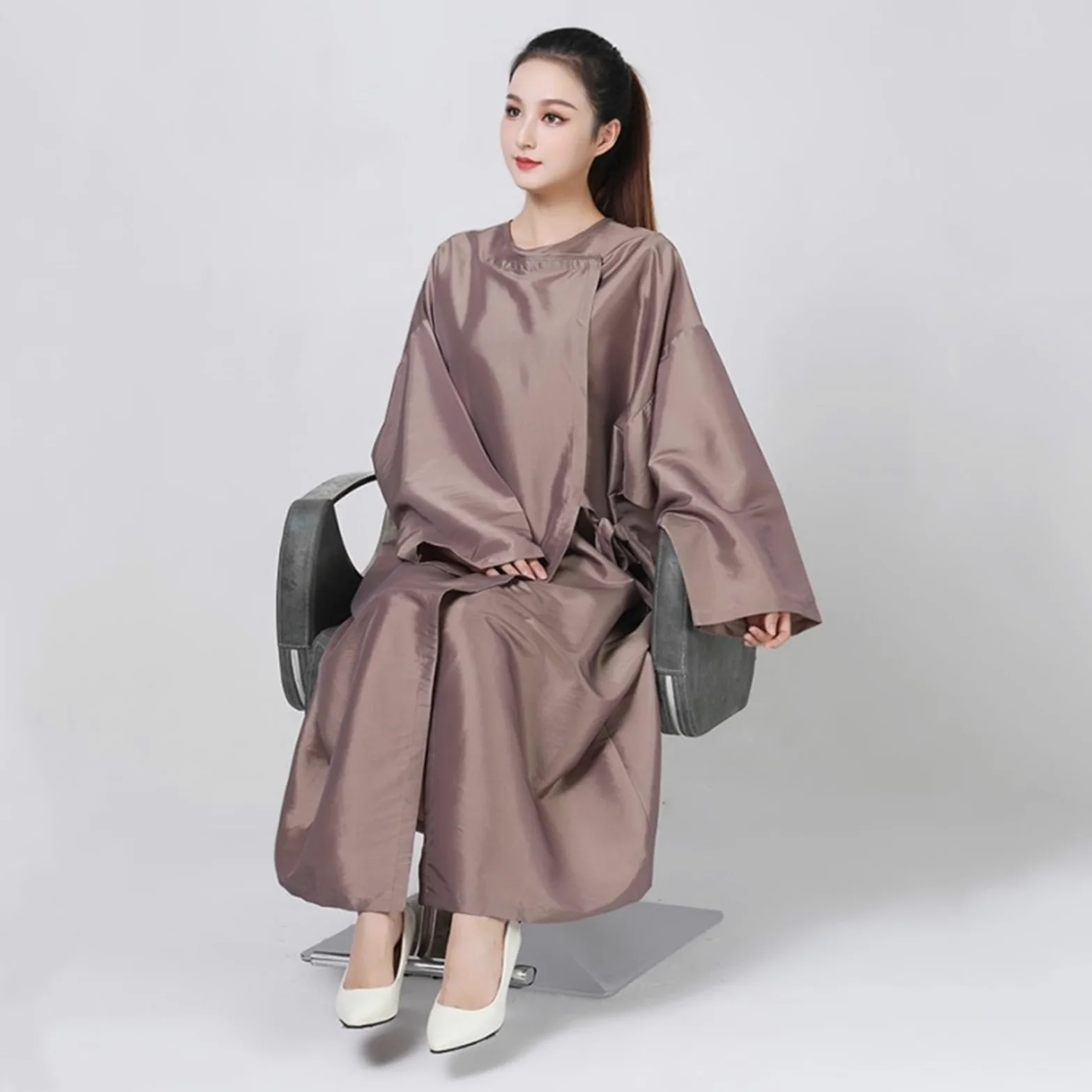Mantella Parrucchiere Grembiule for abito da cliente del salone | Mantella da parrucchiere, abito for gli ospiti, camicia da notte, avvolgente