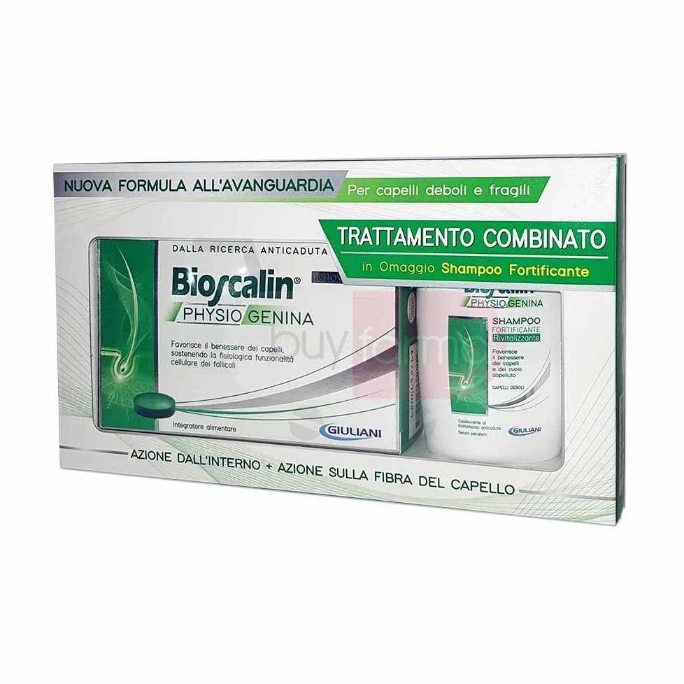 BIOSCALIN PHYSIOGENINA ANTICADUTA CAPELLI UOMO + SHAMPOO 100 ml NOVITA' 30CPR