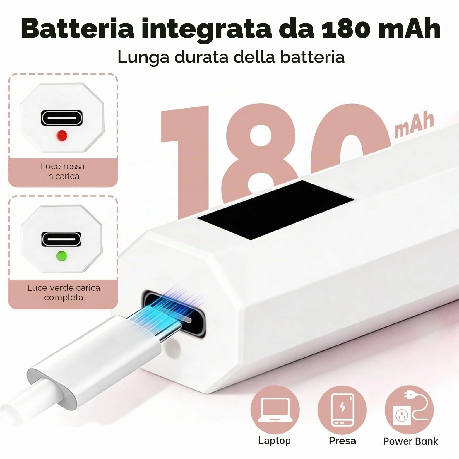 Mini Lampada UV LED Unghie 3W Portatile USB 20/60 Timer Asciuga Unghie Gel