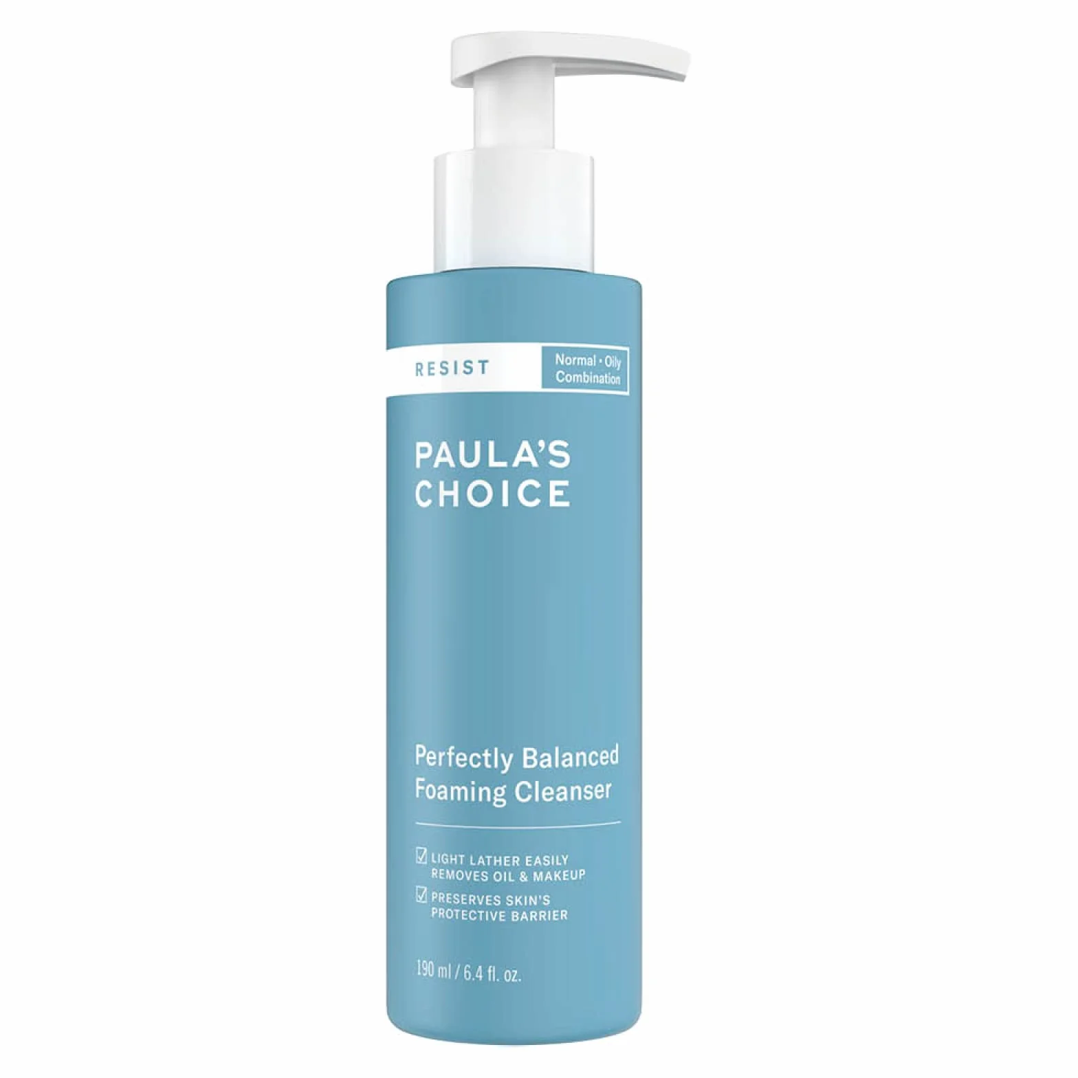 Paula's Choice RESIST Anti-Aging Detergente Viso Schiumogeno - Combatte i Punti Neri e i Segni Dell'invecchiamento - Rimuove il trucco con Acido Ialuronico - Pelli Miste o Grasse - 190 ml