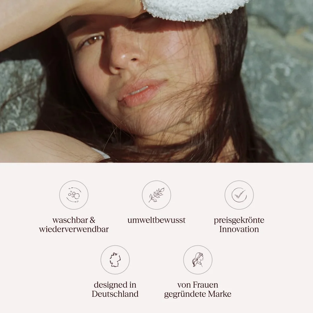 Waschies Dischetti struccanti riutilizzabili e detergenti per il viso, confezione da 6 pezzi, motivo floreale, lavabili, morbidi e ipoallergenici, detergenti delicati per tutti i tipi di pelle