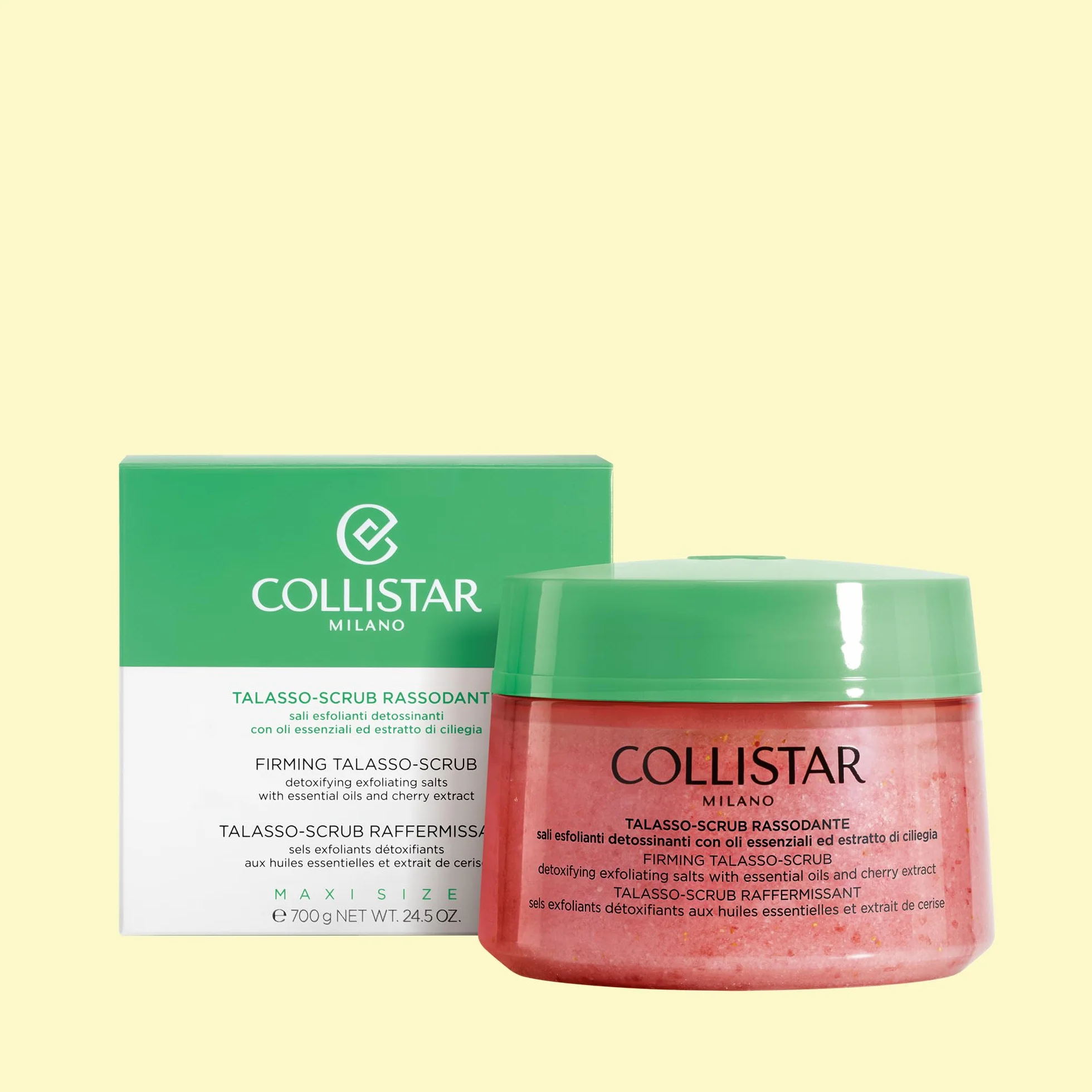 Collistar Talasso Scrub Rassodante Sale Rosso delle Hawaii Estratto di Ciliegia 700 g