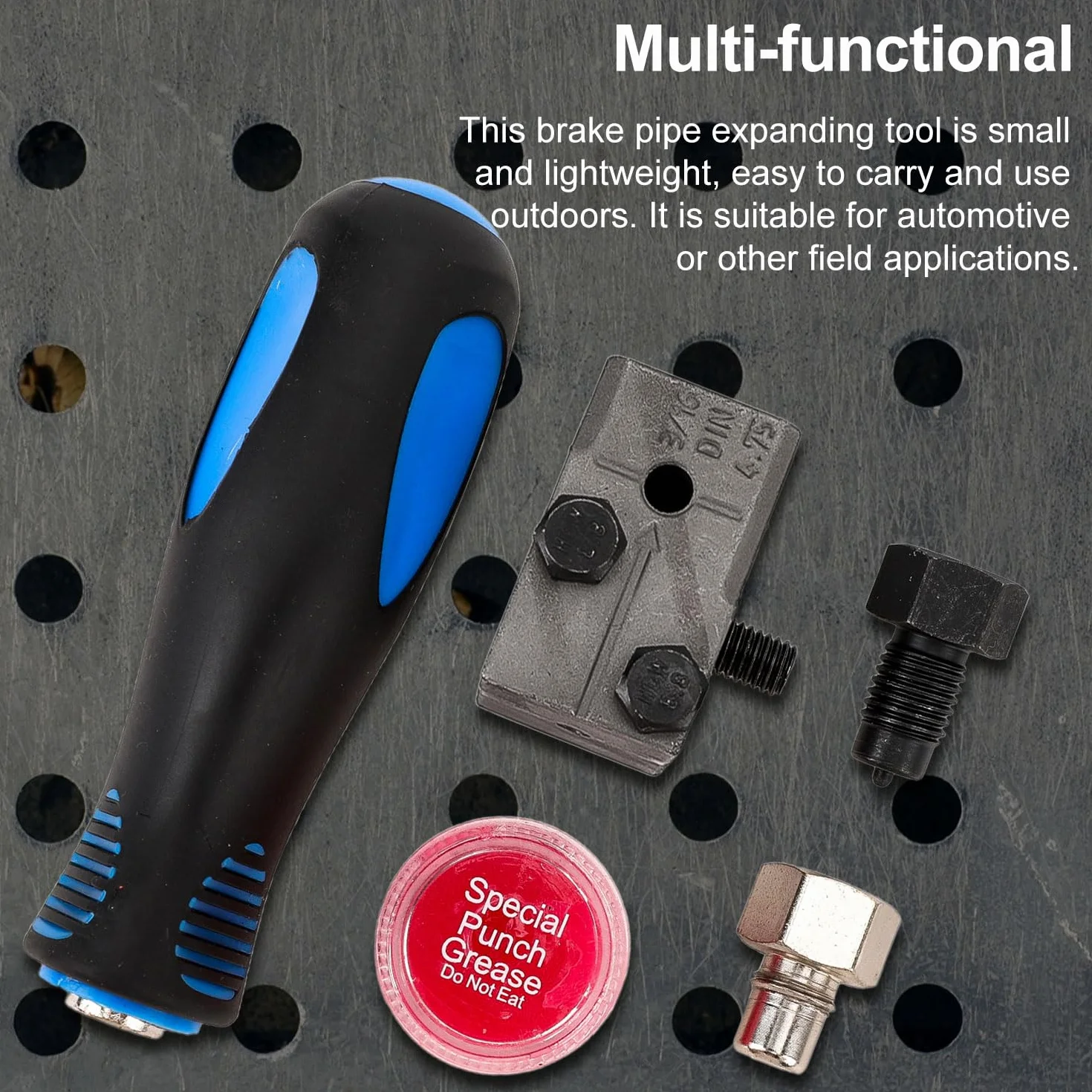 Kit Universale per Svasatura Tubi Freni 4,75 mm, Tubo Freno 4,76 mm x 7,62 m, 16 Raccordi 25FT