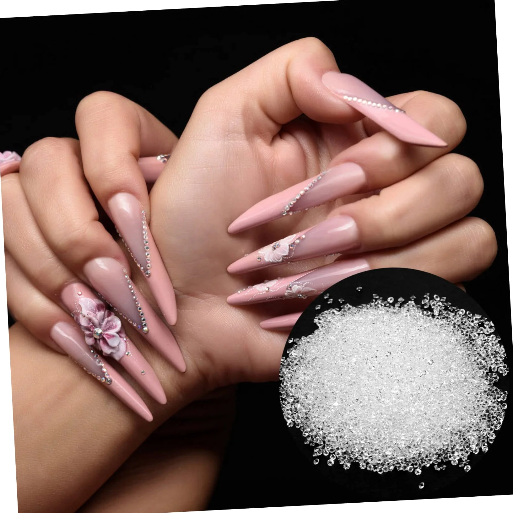 FOMIYES 25 Set Di Decorazioni Per Nail Art Ornamenti in Facili Da Applicare Ciondoli Per Unghie Indossabili Accessori Unici Per Saloni Di Bellezza