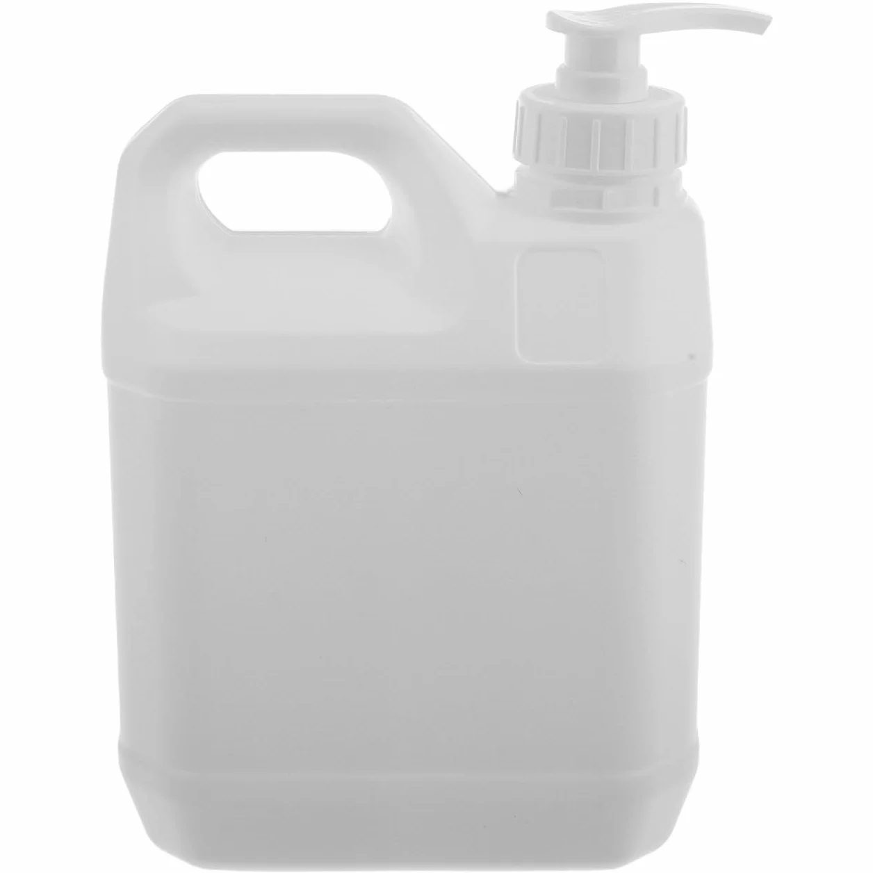 GANAZONO Contenitore in vetro di plastica da 2 l, vuoto con ponte della pompa, shampoo, contenitore per imballaggio, 2 l, con design a pompa, ideale per viaggi, palestra, casa, ecologico e pratico