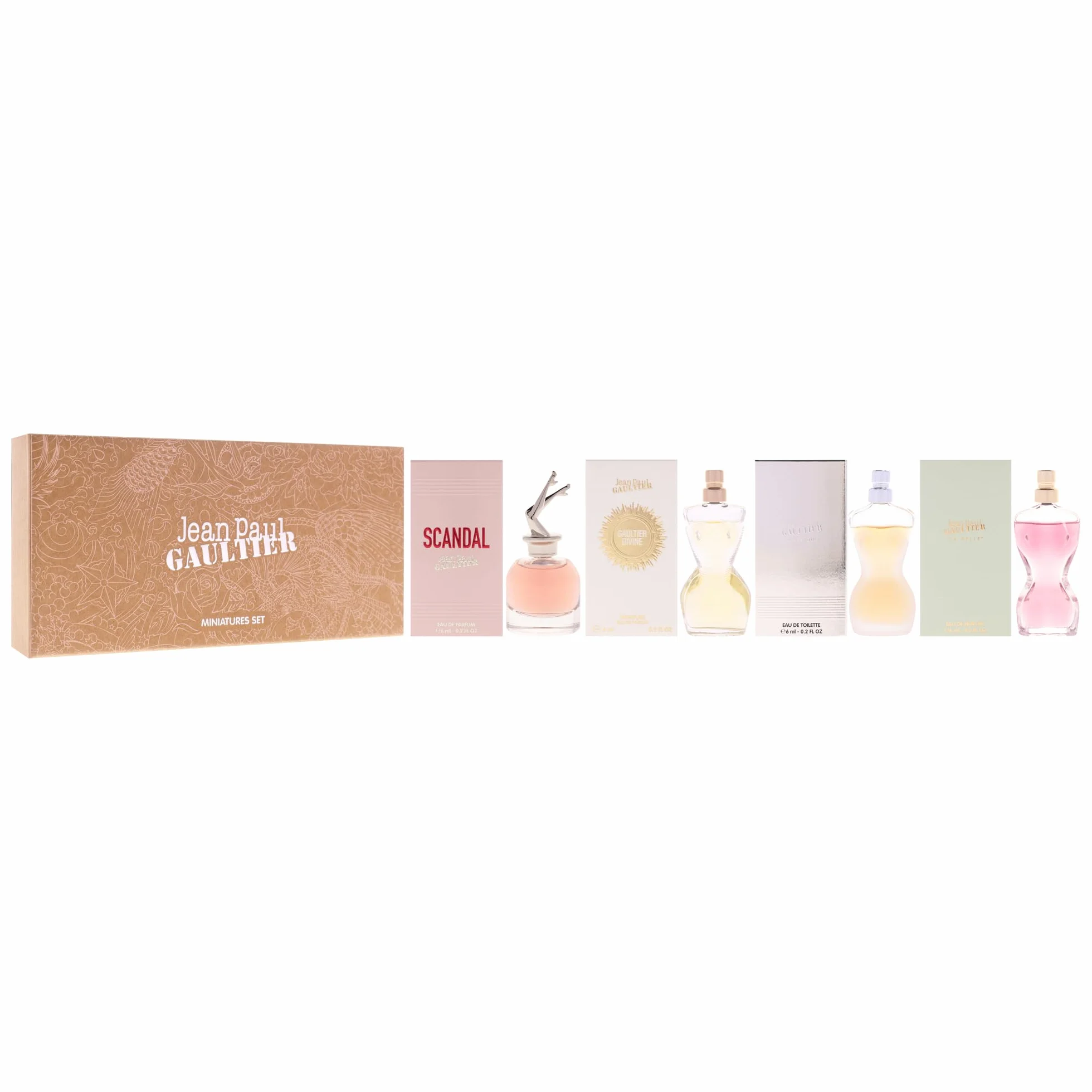Jean Paul Gaultier -Set di miniature da donna 4 pezzi (La Belle, Scandal, Classique, Divine)