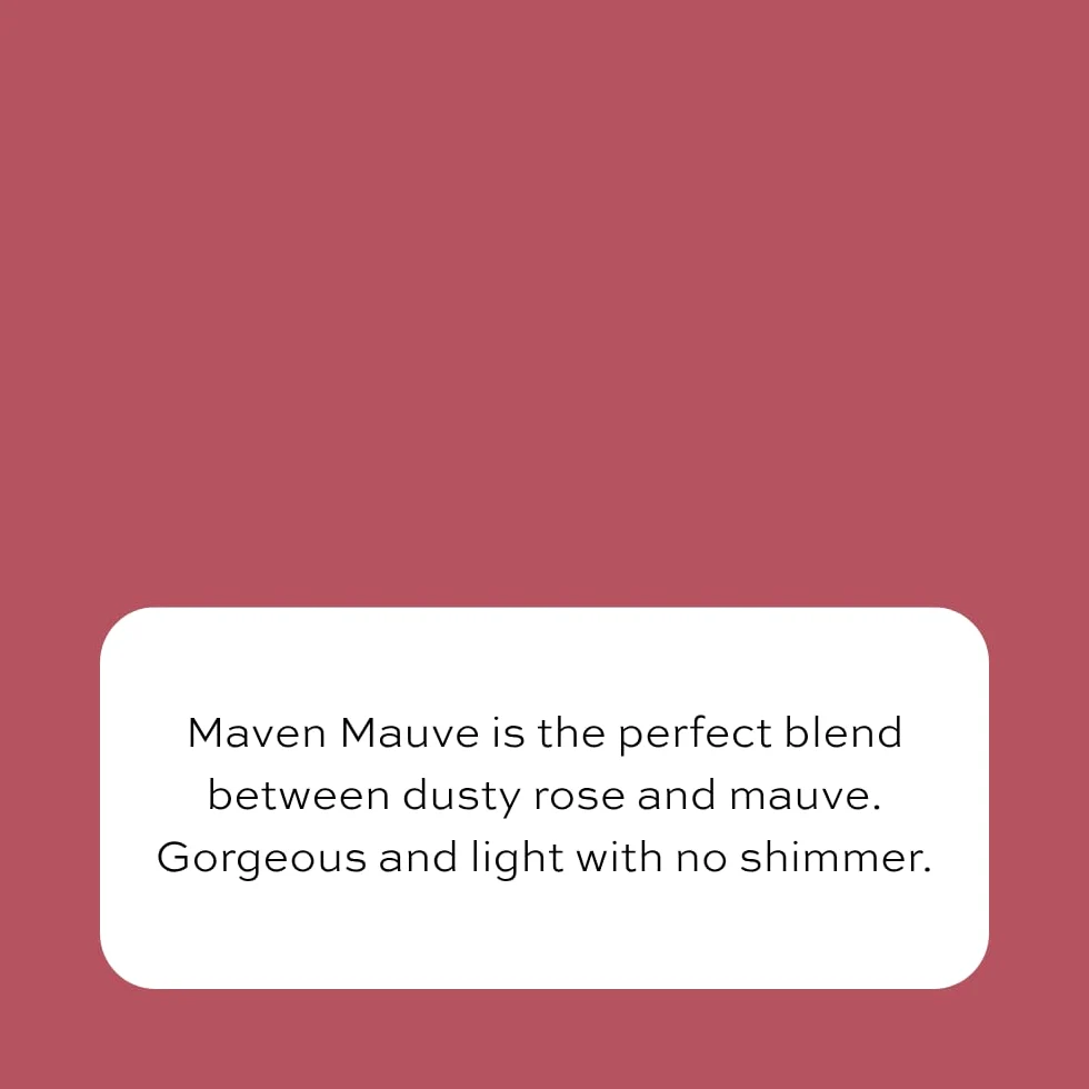 Maven - Rossetto opaco malva da donna, biologico, vegano, senza glutine, colore cremoso, nutriente, con vitamina E, colore malva tenue rosa