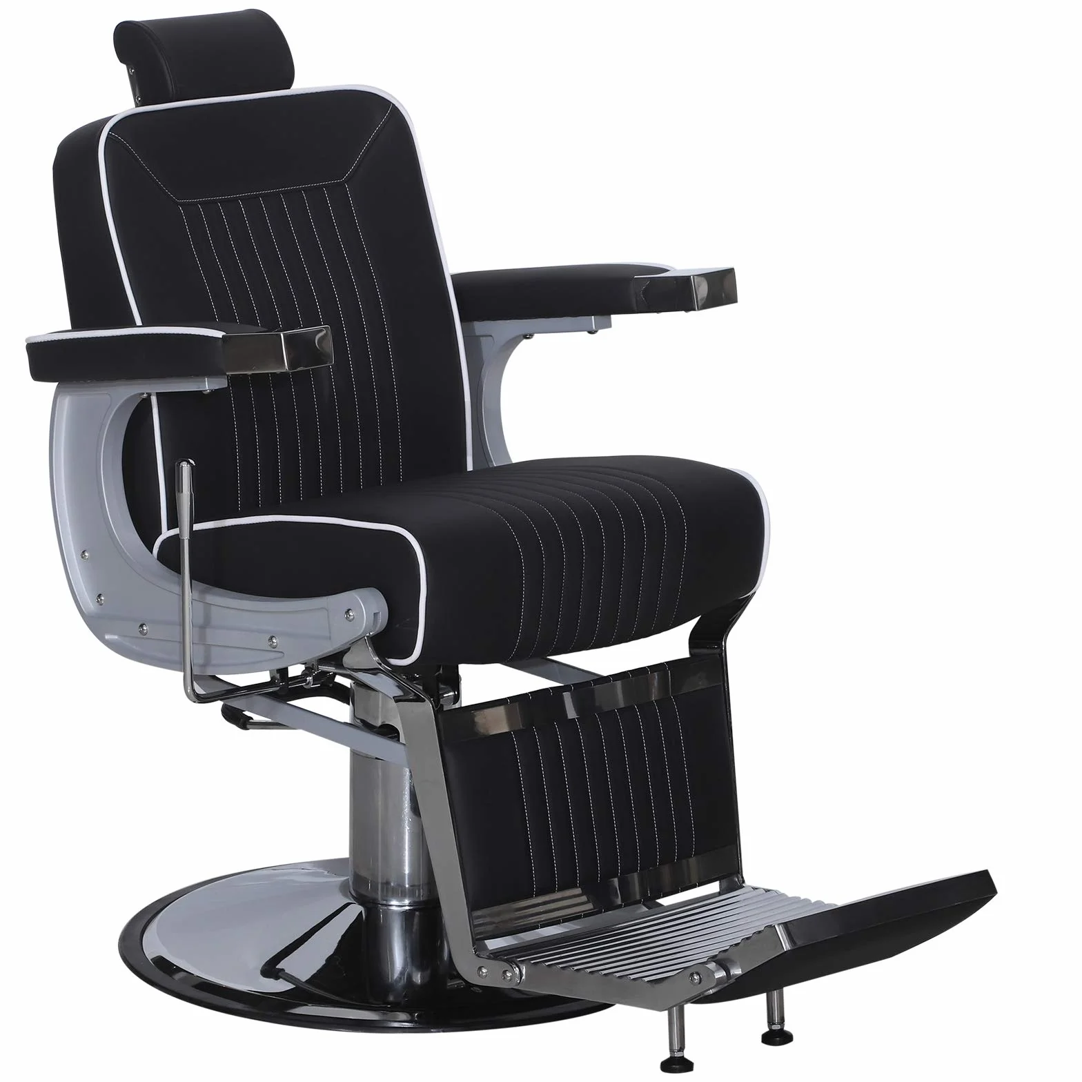 Barberpub Poltrona da Barbiere Parrucchiere Idraulico Multifunzionale Girevole Poltrona Reclinabile Capacità Regolabile Saloni di Bellezza 3822BK