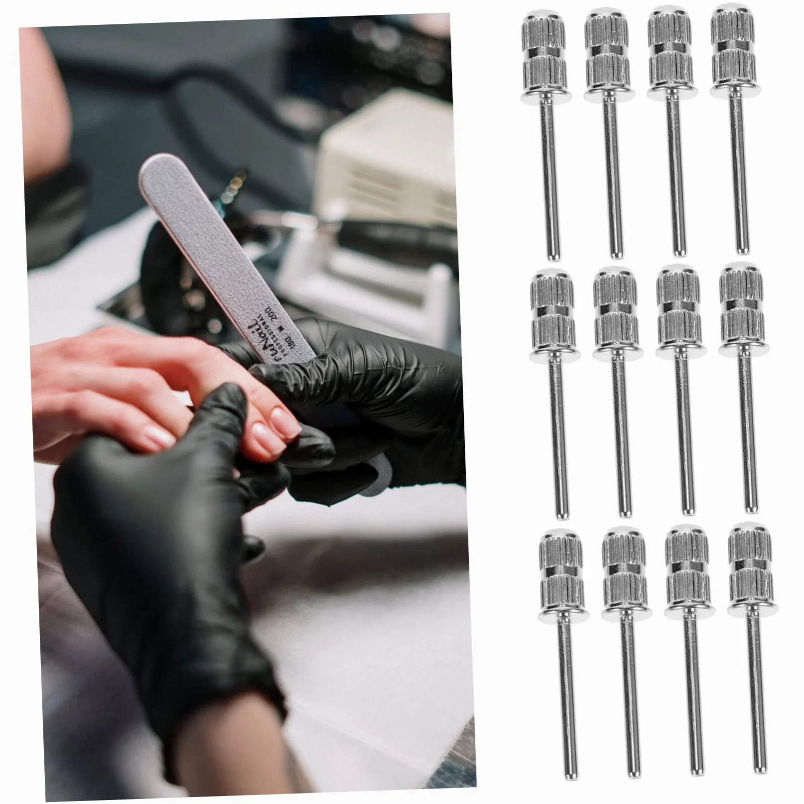 60pezzi Punte Per Trapano Unghie Accessori Per Manicure Professionale Teste Per Levigatura e Lucidatura Compatibile Con Strumenti Di Bellezza e Spa