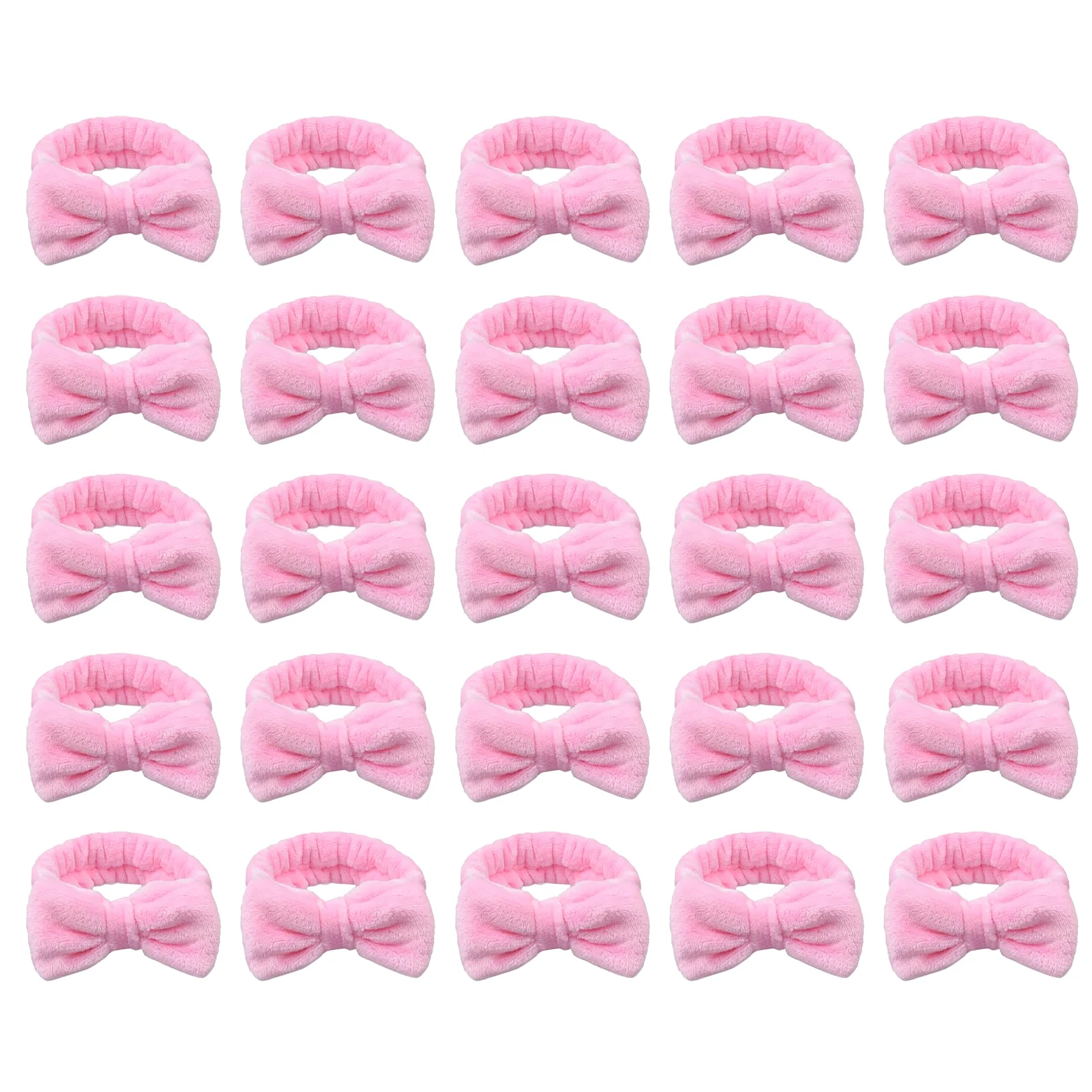 Cerchietti per capelli da spa, fasce per il trucco da donna, fascia per il viso in morbido pile corallo per trucco, fasce per capelli con fiocco per lavare il viso, doccia, cura della pelle