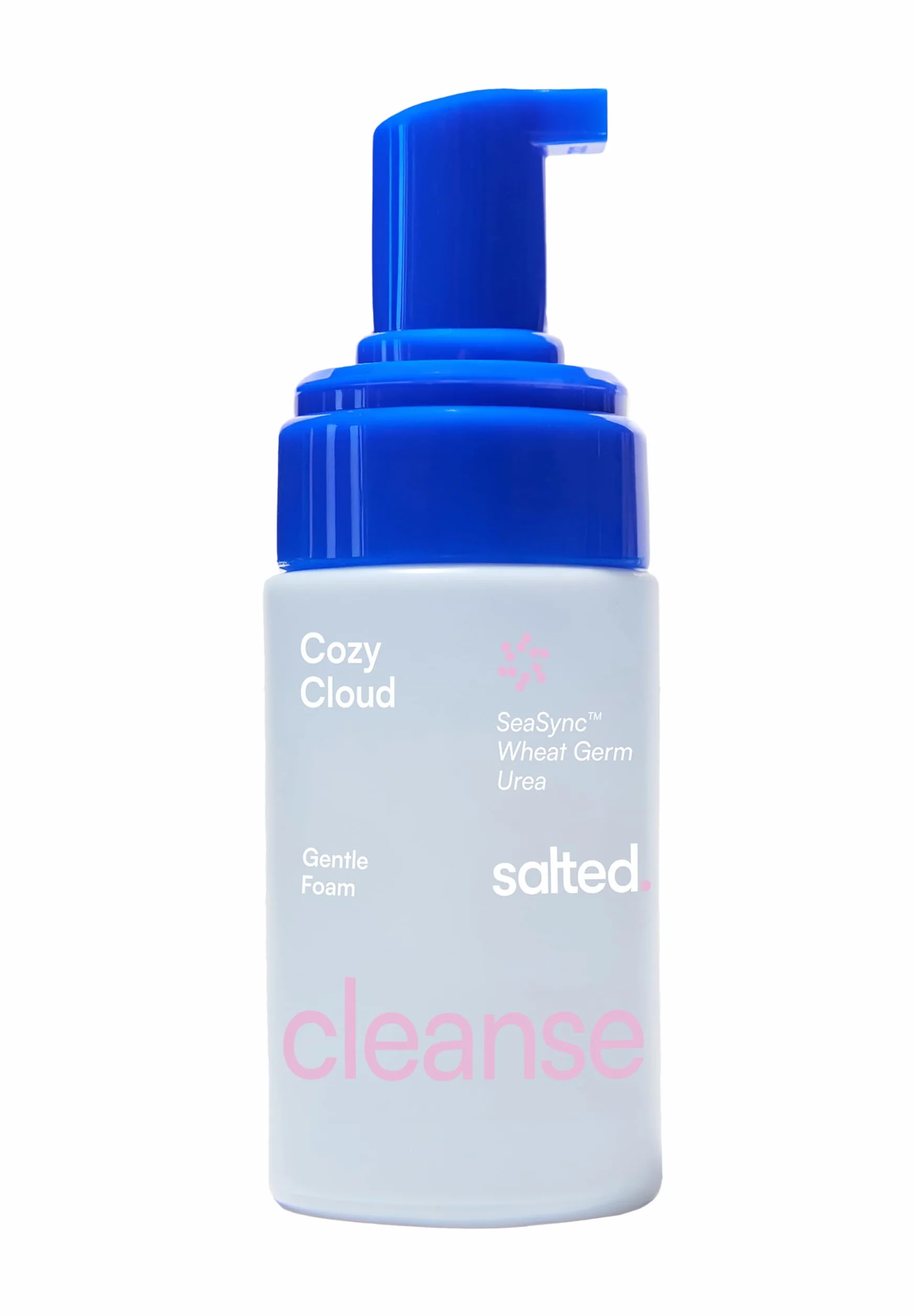 salted. Cozy Cloud | Gentle Foam Cleanser | 100 ml | Schiuma detergente delicata per pelli secche e sensibili | Rimuove il trucco e il sebo senza seccarsi | Con SeaSync, estratto di germe di grano e