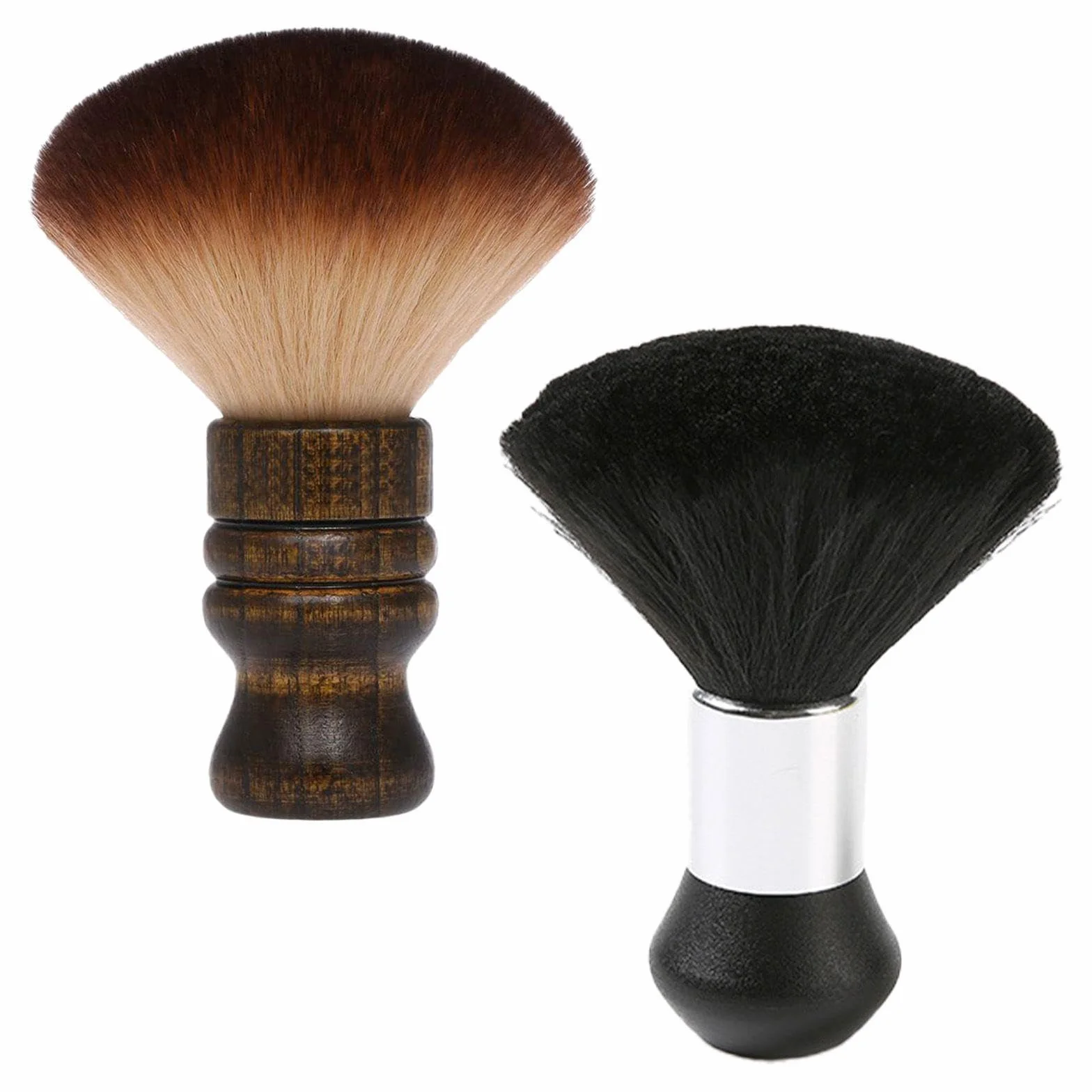 Spazzole Per Capelli Da 2 Pezzi, Strumenti Da Barbiere, Spazzole Per La Depilazione Della Polvere, Strumenti Di Pulizia, Accessori Per Parrucchiere.