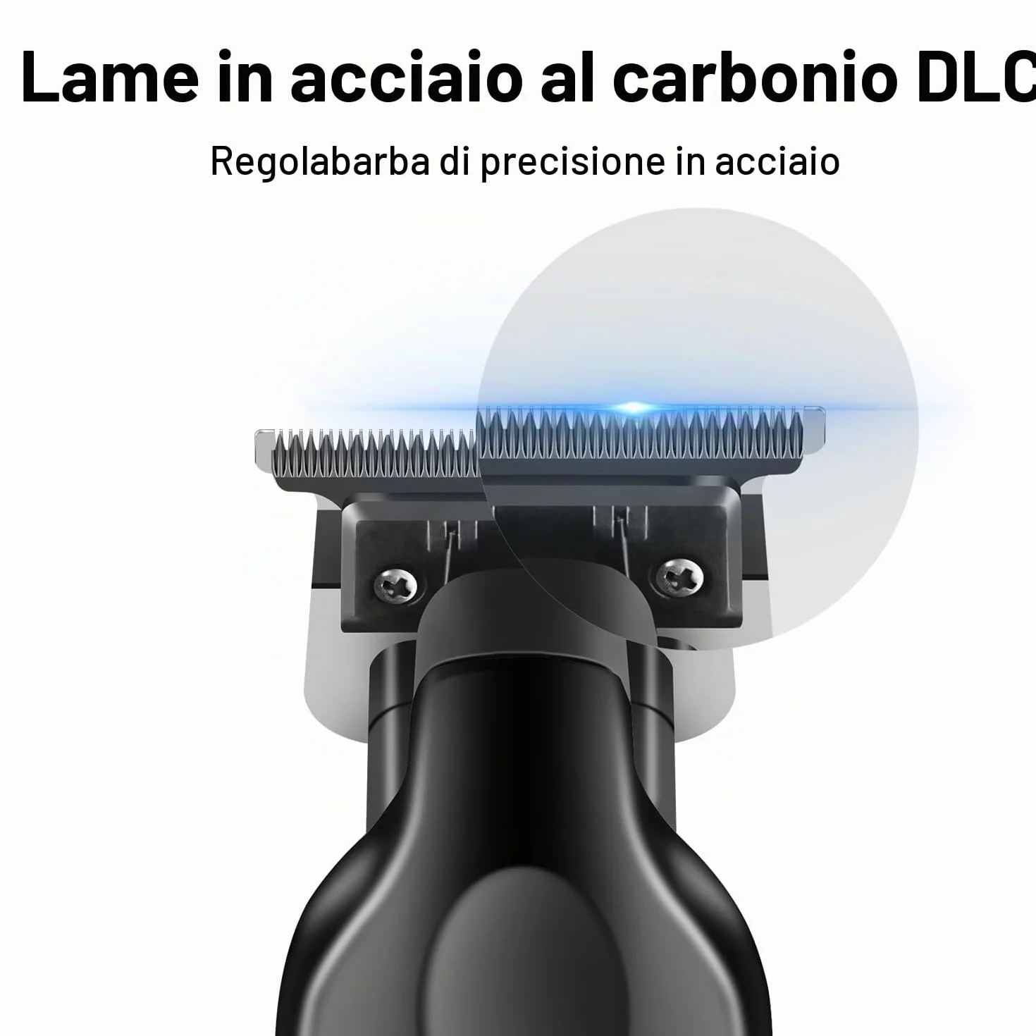 KEMEI Set di tagliacapelli professionali e rasoi a lamina, tagliacapelli senza fili per uomo, kit rasoio elettrico da barbiere, rasoio a T Blade Zero Gapped, ricaricabile tramite USB